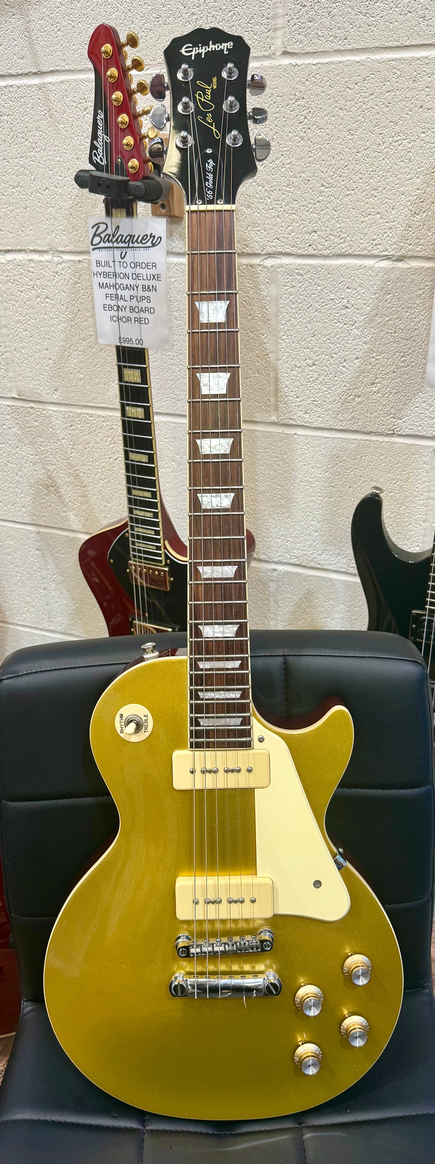 π2006π Epiphone '56 Les Paul Gold Top~ P-90 Pickups~ Electric Guitar~ Lovely!