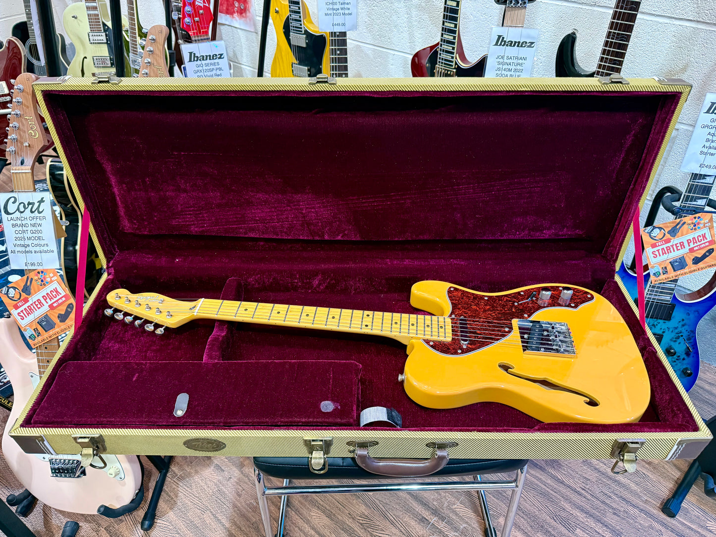๐2016๐ Tokai Breezysound ATE60 TL Thinline Telecaster~ Butterscotch + Case!