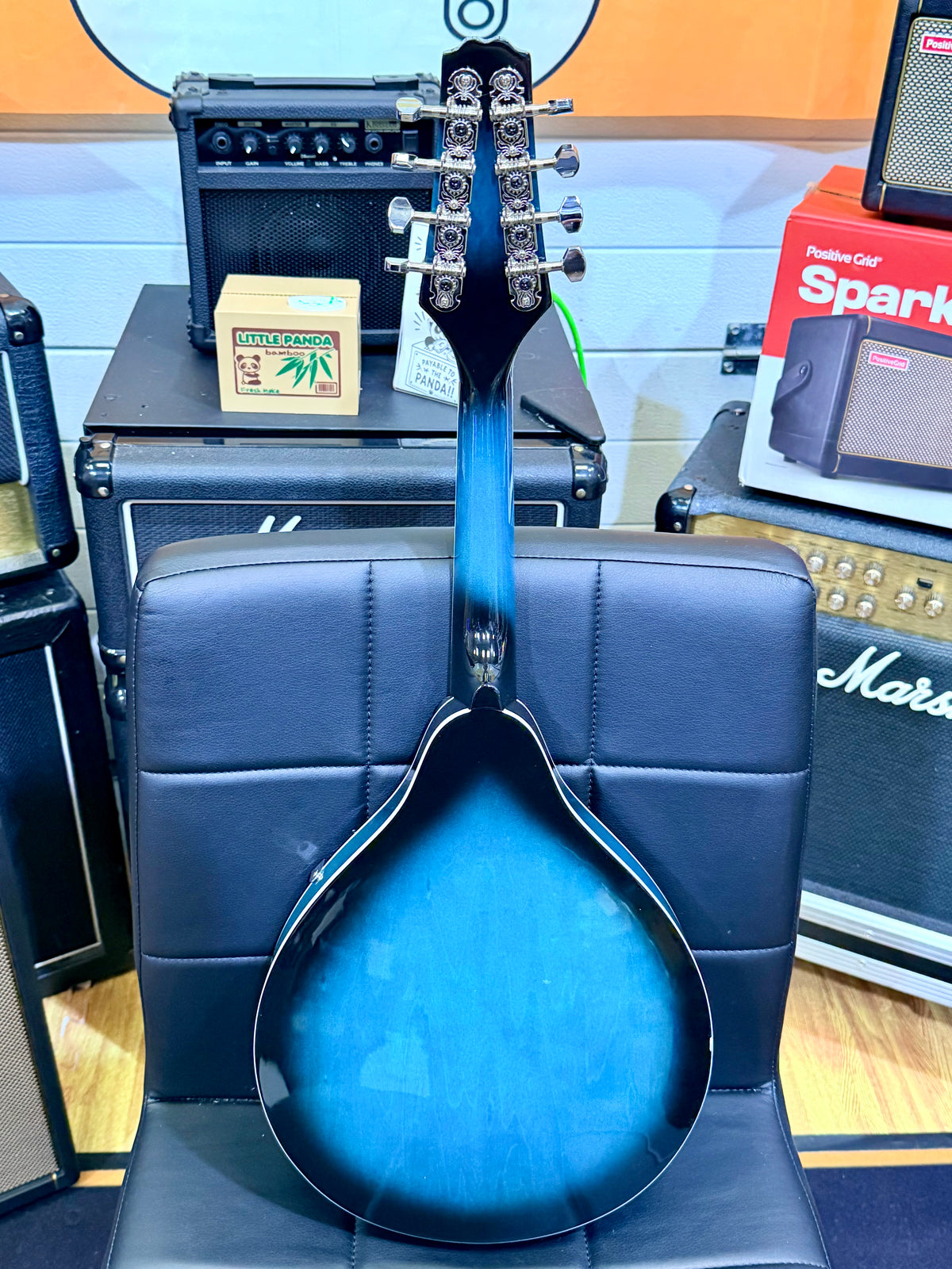 ✨ IRIN 8-String A-Style Acoustic Mandolin – Folk~ Blue Burst! ✨