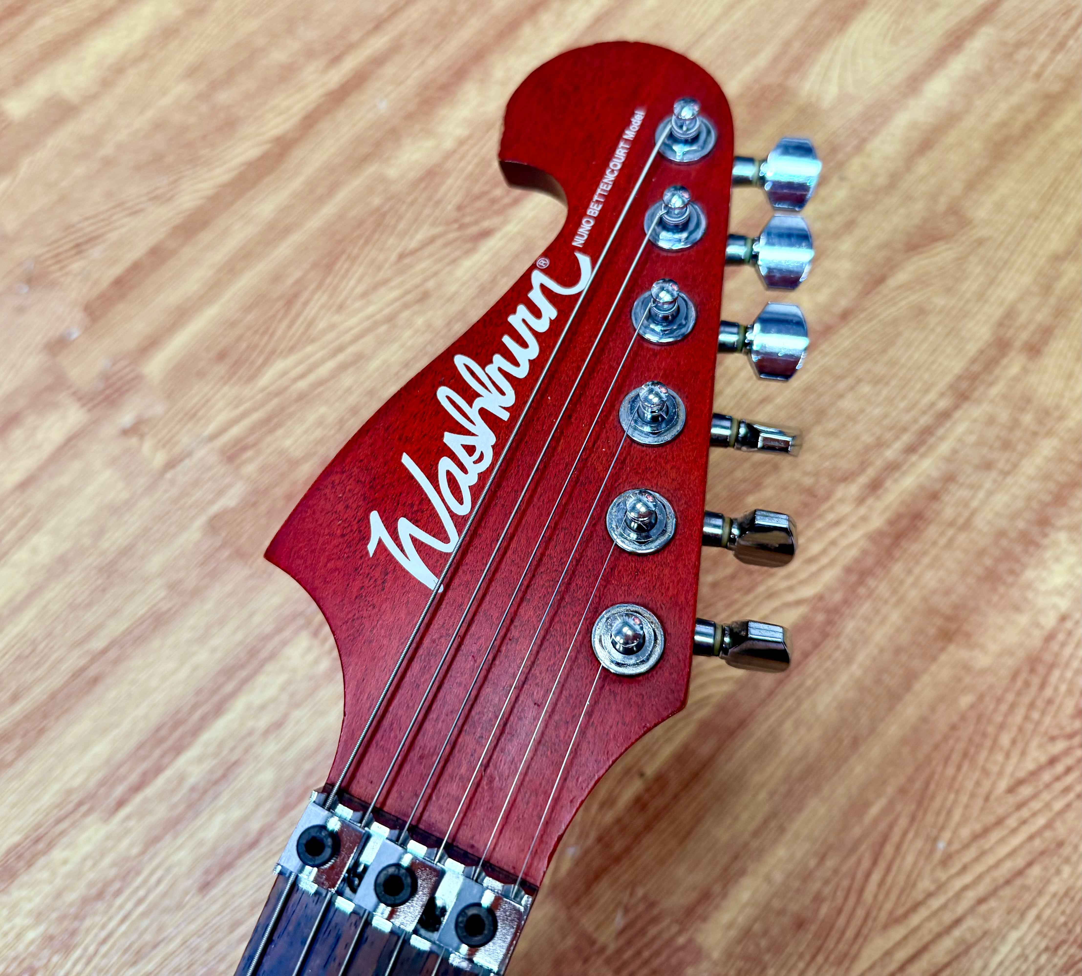 🔥1994🔥 Washburn N2 Nuno Bettencourt~ Korea Padauk Red + Gotoh + Bill Lawrence!