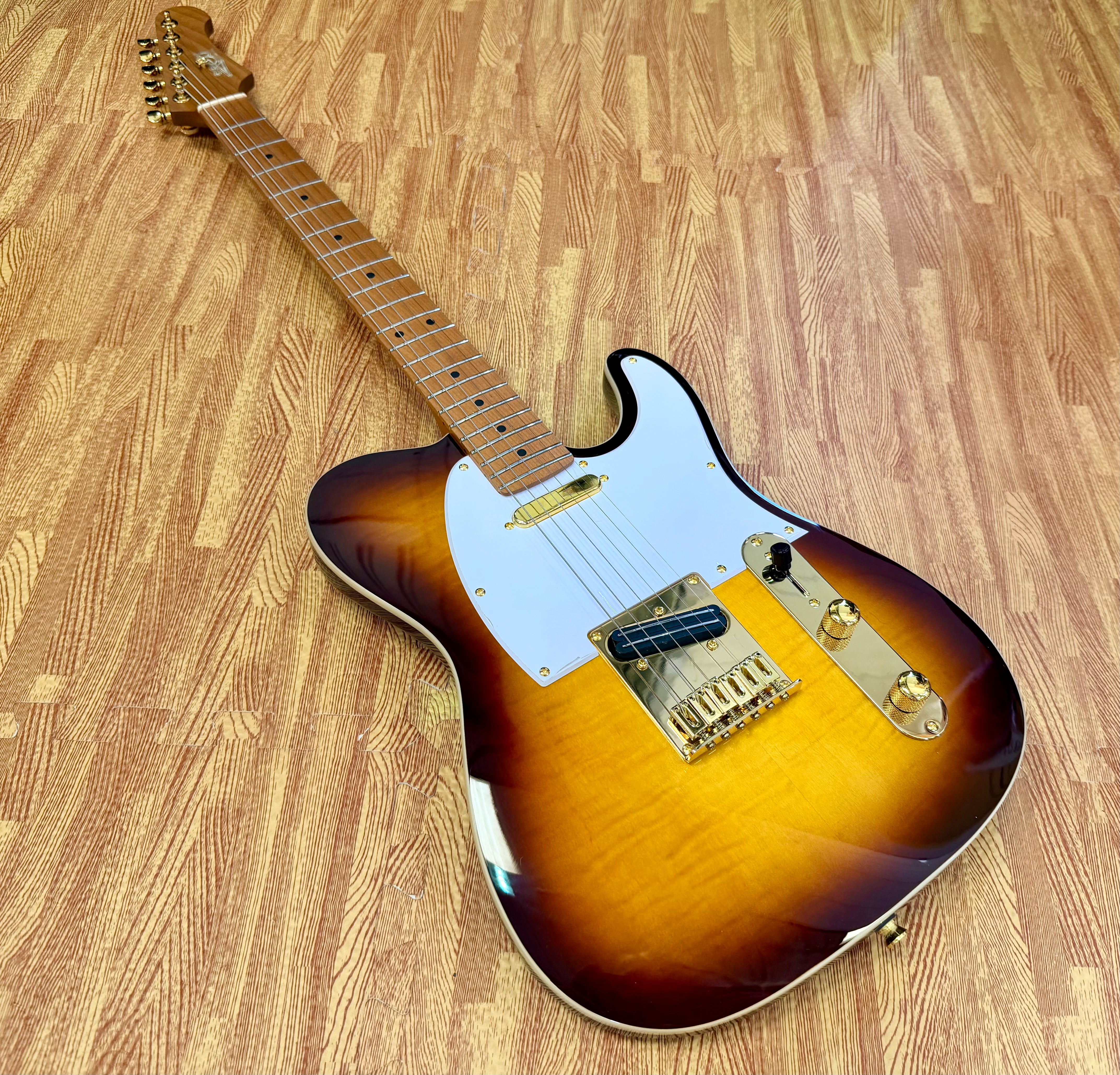 ⚡️NEW⚡️ JET JT-600 Tobacco Burst Electric Guitar~ Richie Kotzen~ Flamed Maple!