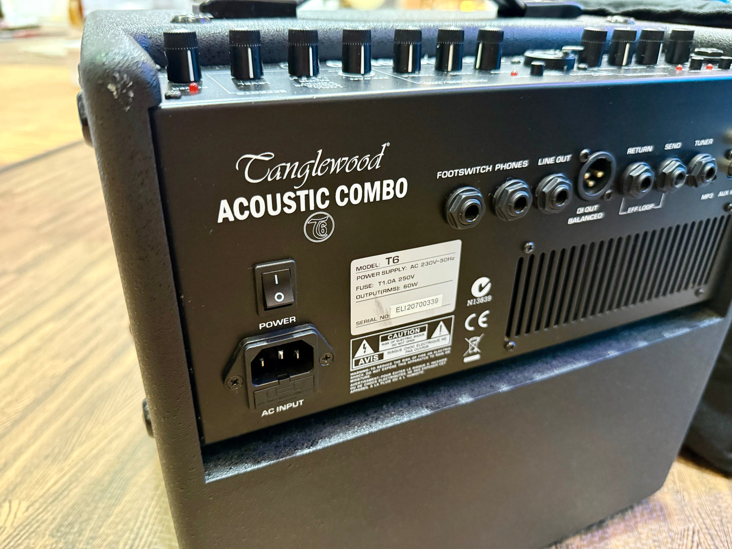 🎸 Tanglewood T6 Acoustic Guitar Amp~ 60w Combo Amplifier + Gig Bag 🎸