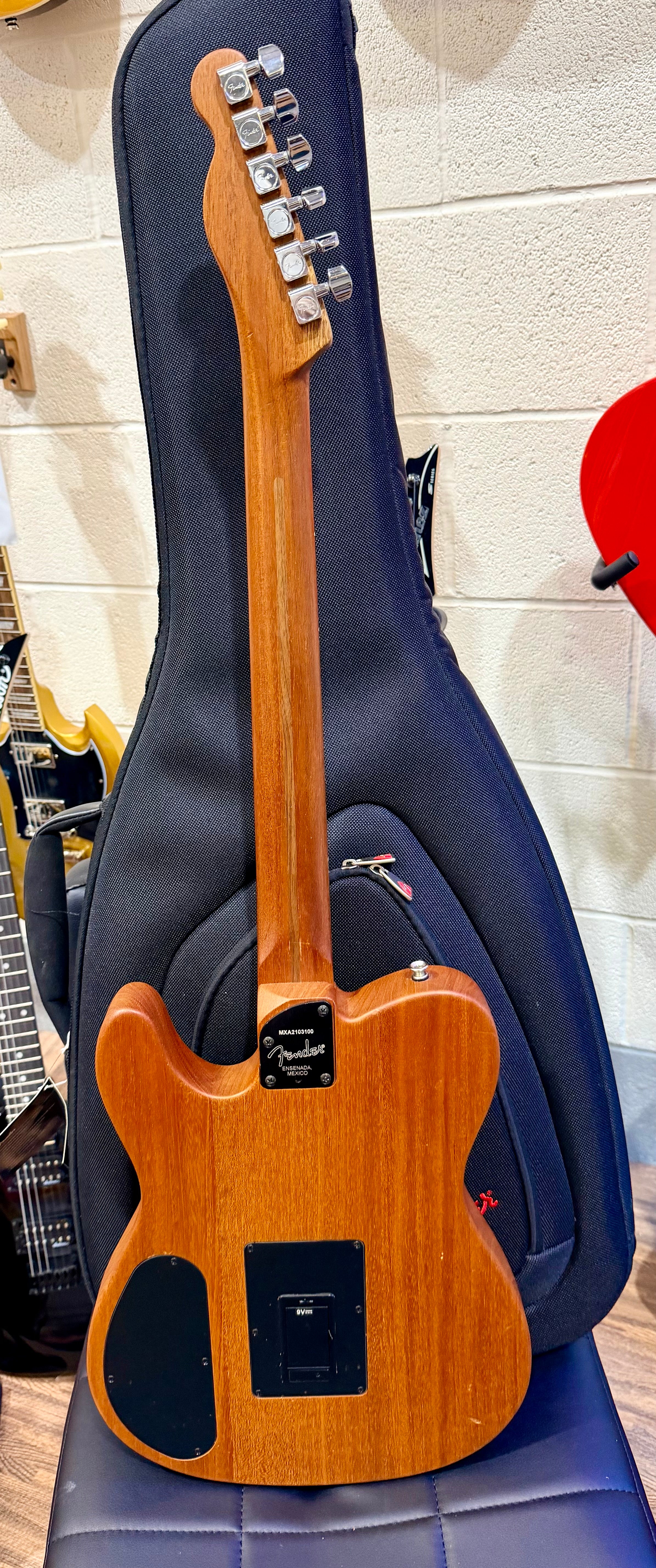 🌟2021🌟 Fender Acoustasonic Player Telecaster~ Butterscotch Aged Natural + Bag!