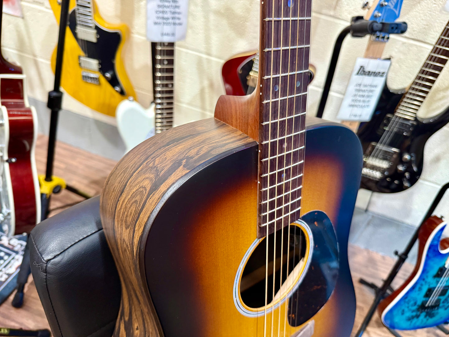 🔥MINT 2025🔥 Martin D-X2E Ziricote Burst~ Electro-Acoustic~ Dreadnought + Bag!