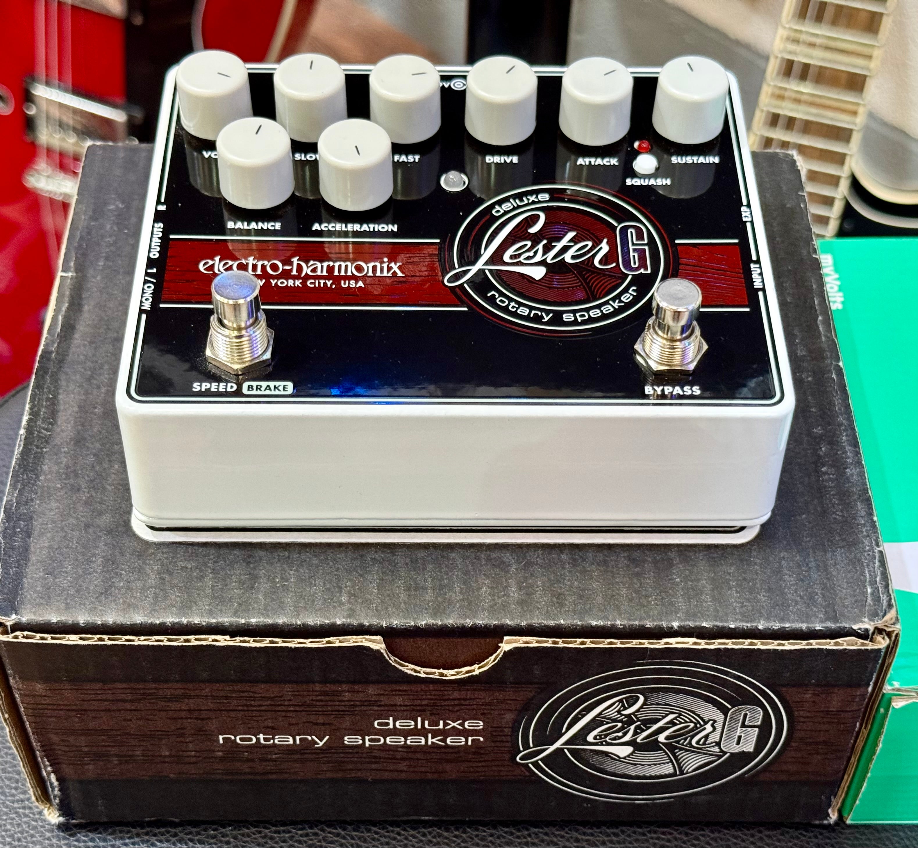 🎸BOXED & MINT🎸 Electro Harmonix Lester G Deluxe Rotary Speaker~ Leslie Pedal!
