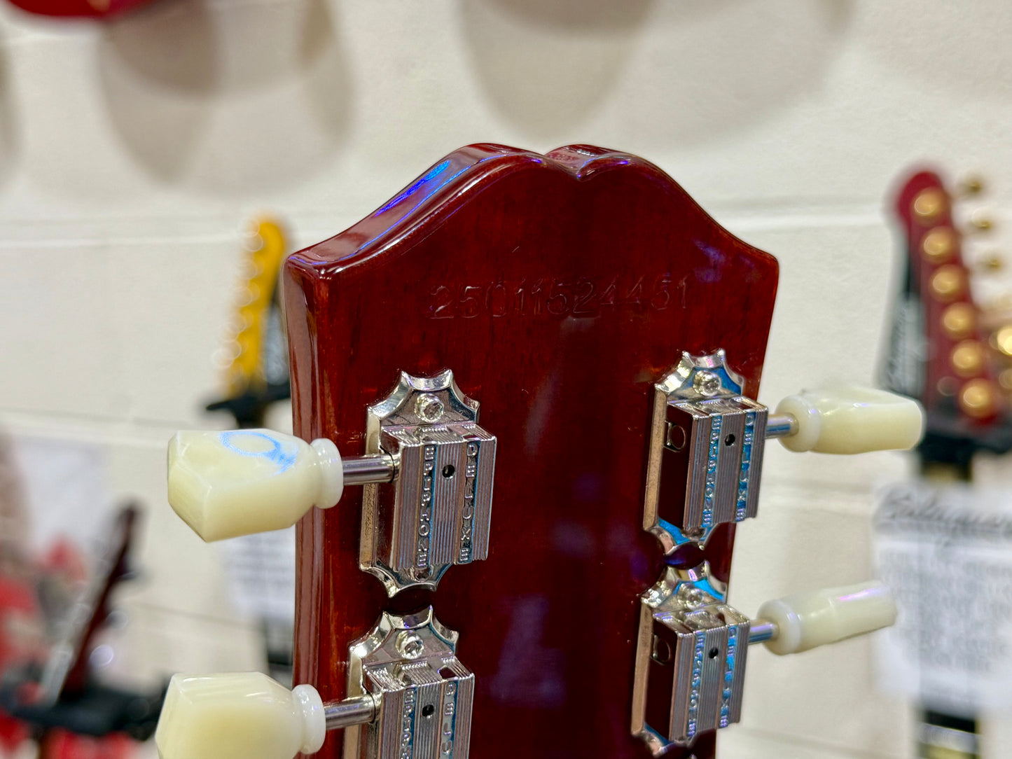 🌟MINT 2025🌟 Epiphone Les Paul Standard 50s Figured~ Washed Cherry Sunburst!