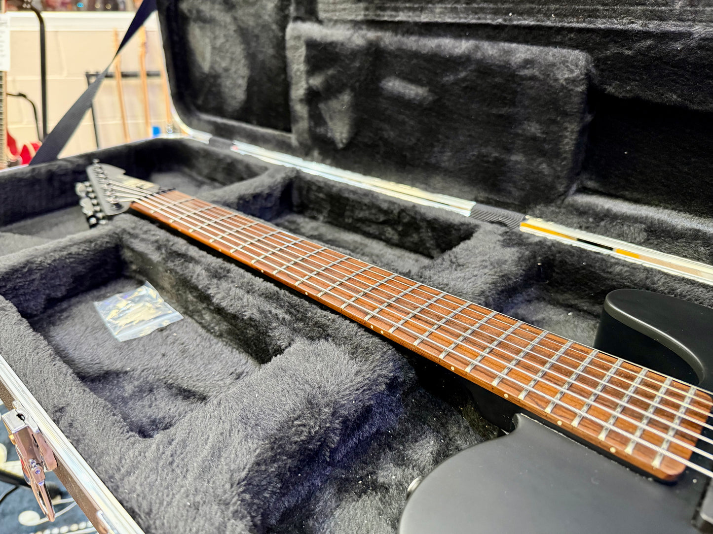 🔥MINT🔥 ESP LTD TE-407 7 String Electric Guitar~ Satin Black + Gator Hard Case!