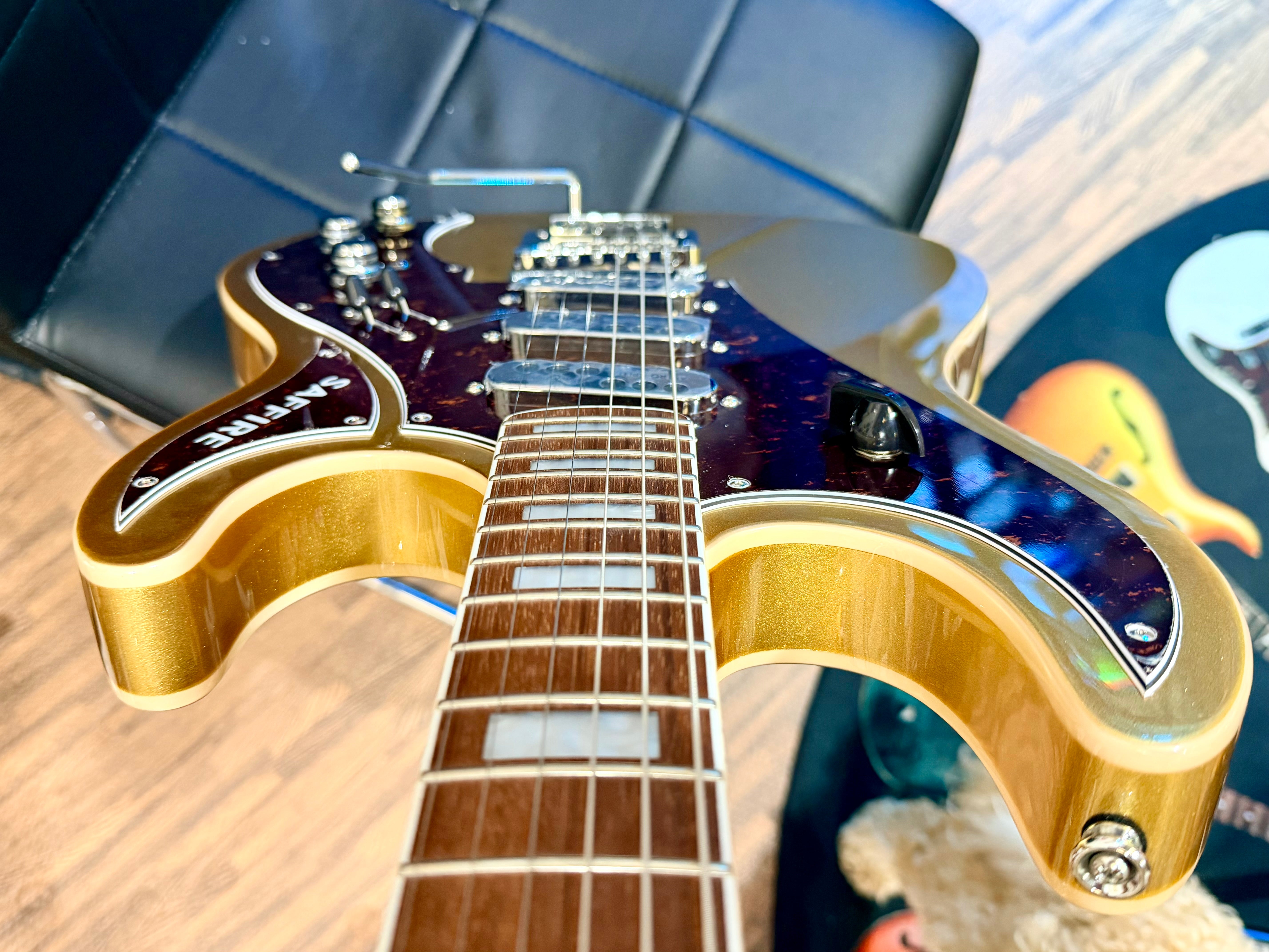 🔥BRAND NEW 2025🔥 Rapier 33 Saffire Ultra Electric Guitar~ Shoreline Gold!