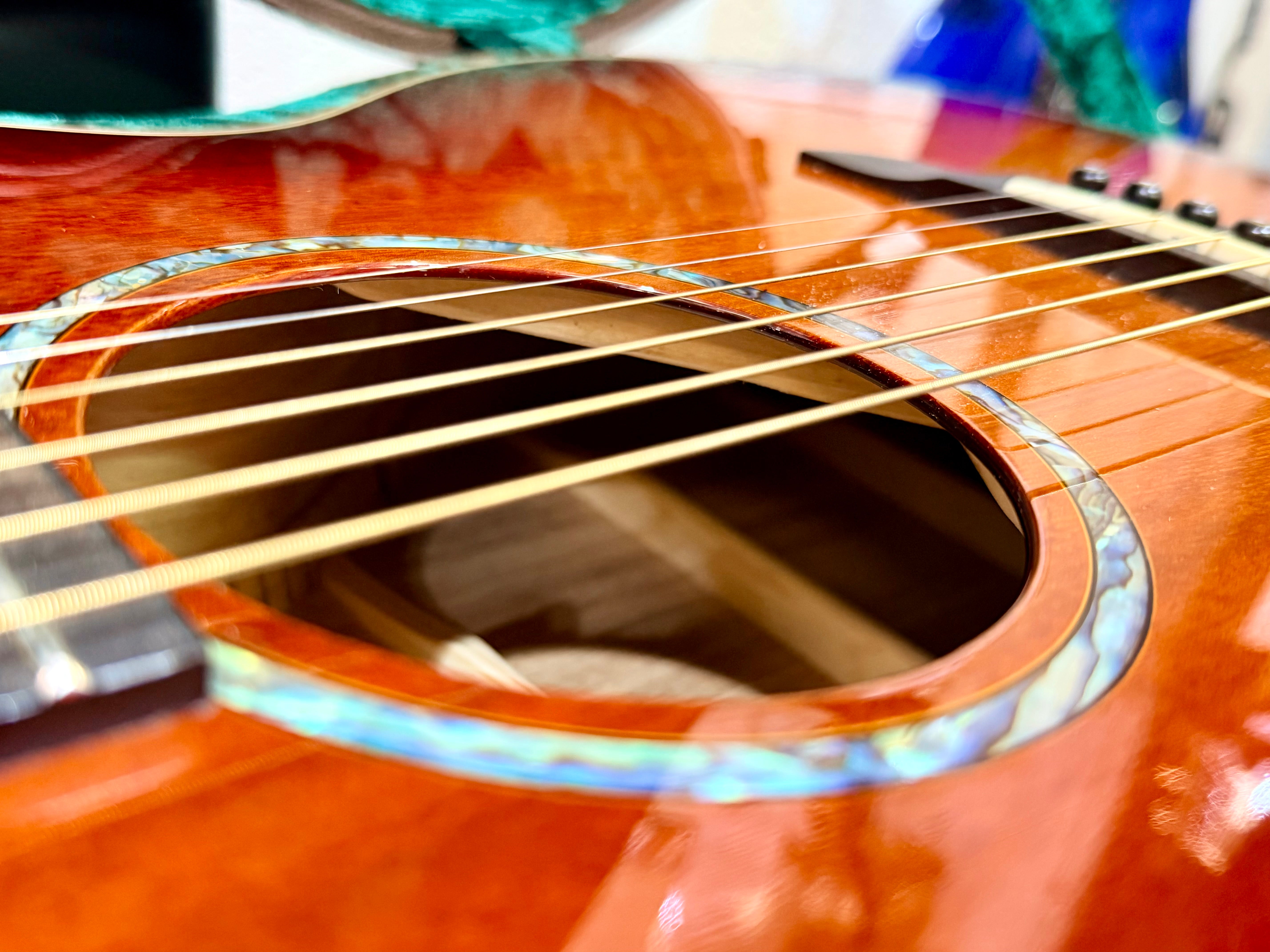 🌟MINT🌟 Faith FVBMB Venus Trembesi Blood Moon Burst~ Electro Acoustic~ Hard Case!