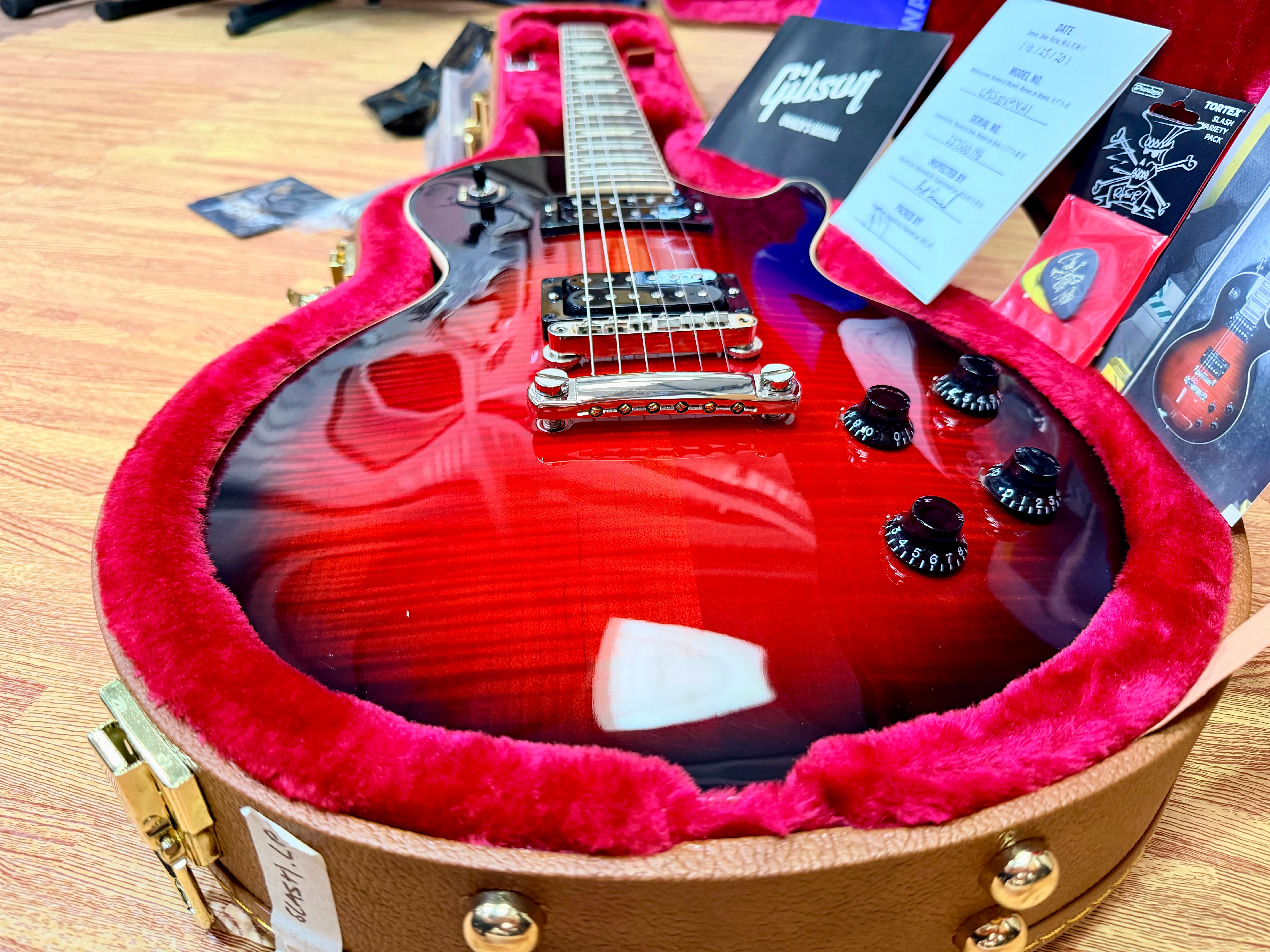 🔥2022🔥 Gibson Les Paul Standard Slash~ Vermillion Burst Limited Edition + Case