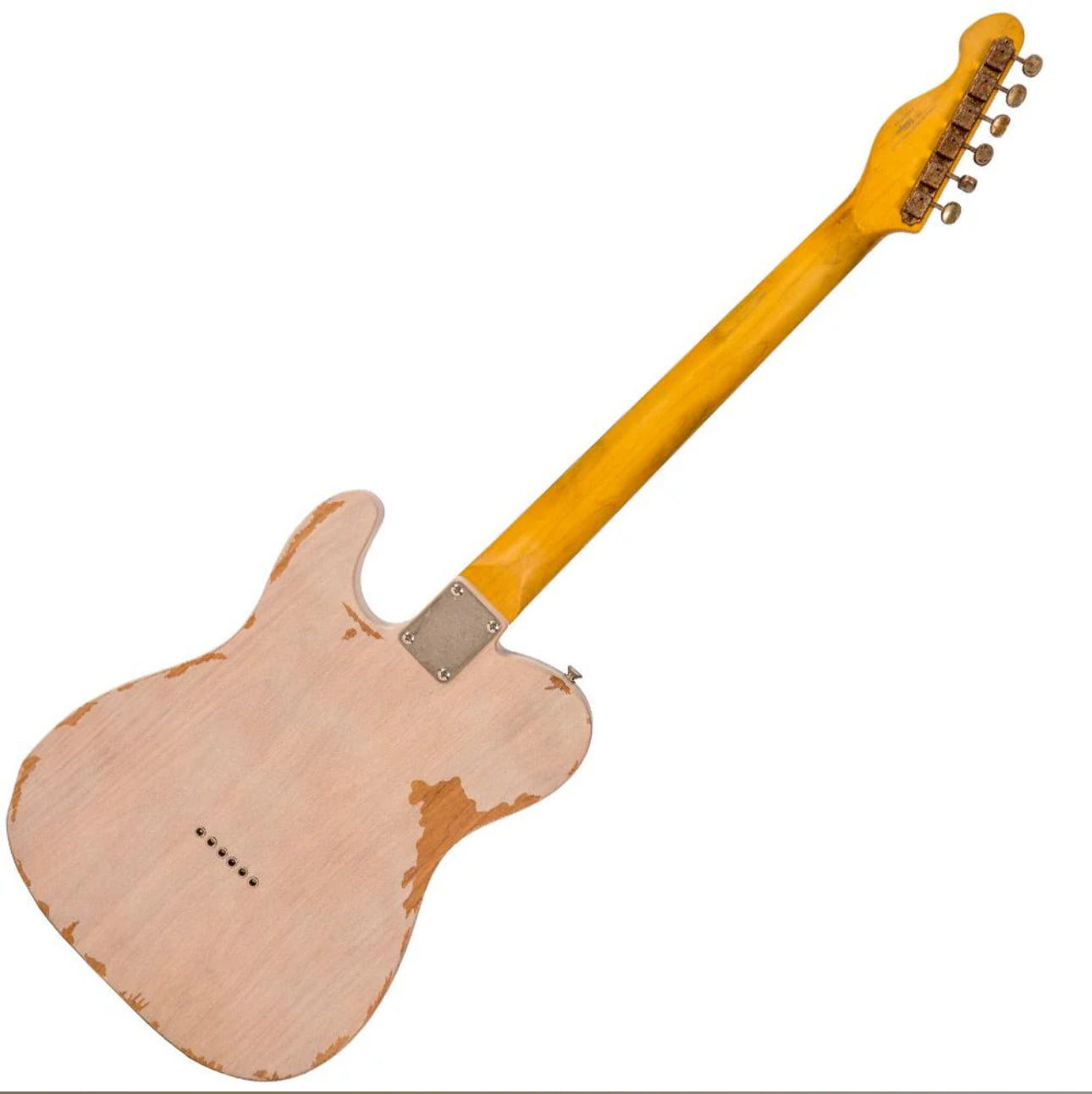 Vintage V62 ICON Telecaster Electric Guitar ~ Distressed Ash Blonde