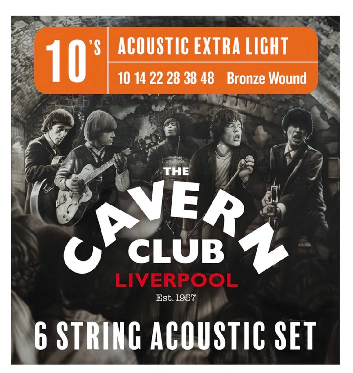 The Cavern Club Acoustic Guitar String Set- 10’s