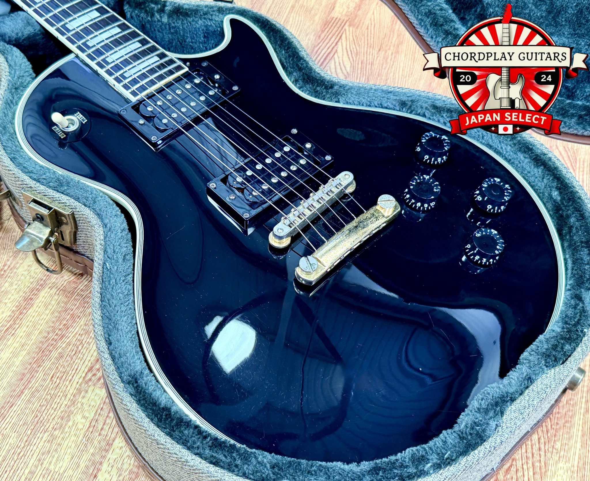 🇯🇵 1982 🇯🇵 Greco EGC68-50 Mint Collection Les Paul Custom~ Ebony~ Japan Import