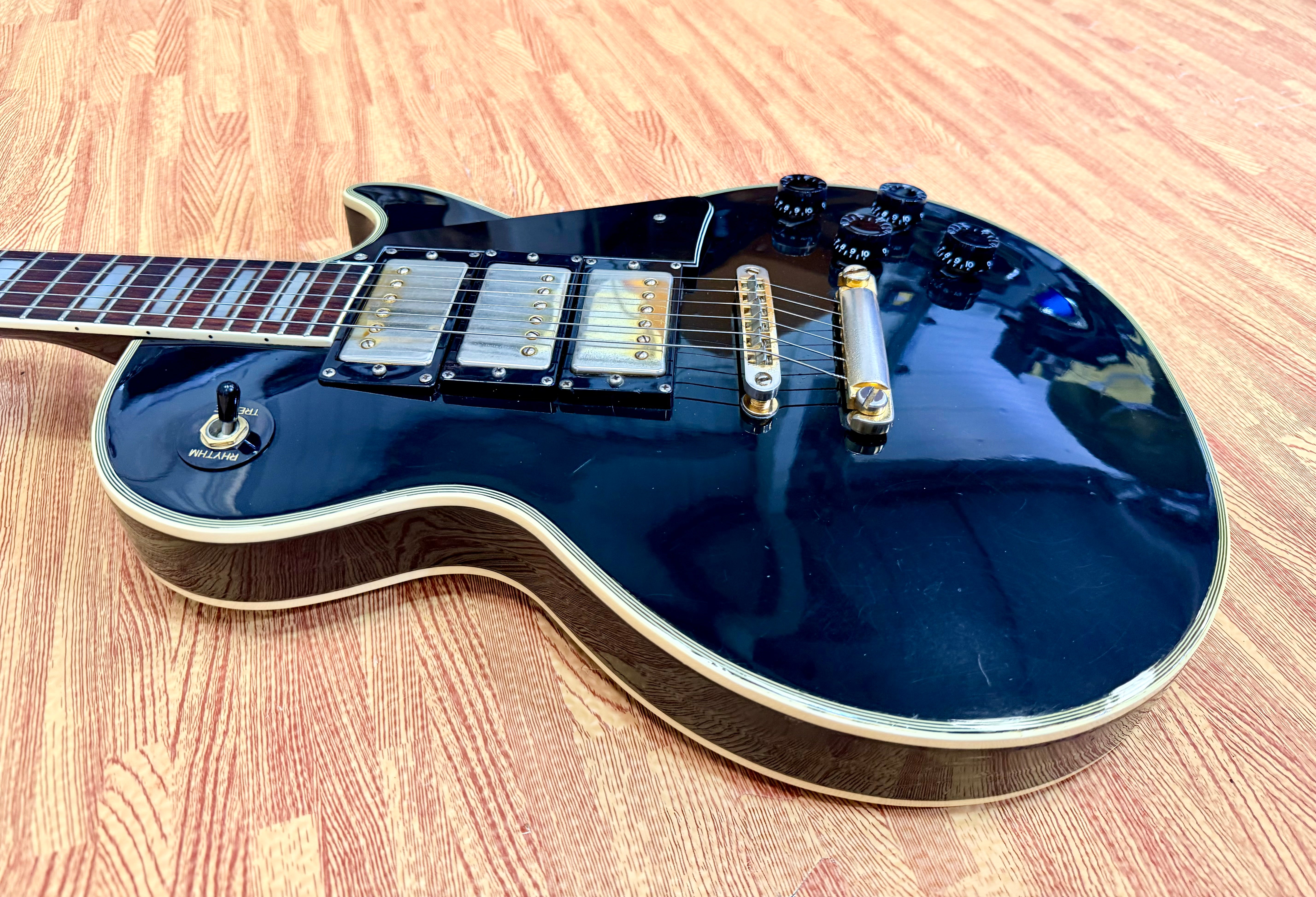 π―π΅ RARE π―π΅ 1970s Antoria Les Paul Custom~ Black Beauty 3 Pickup MIJ Japan!