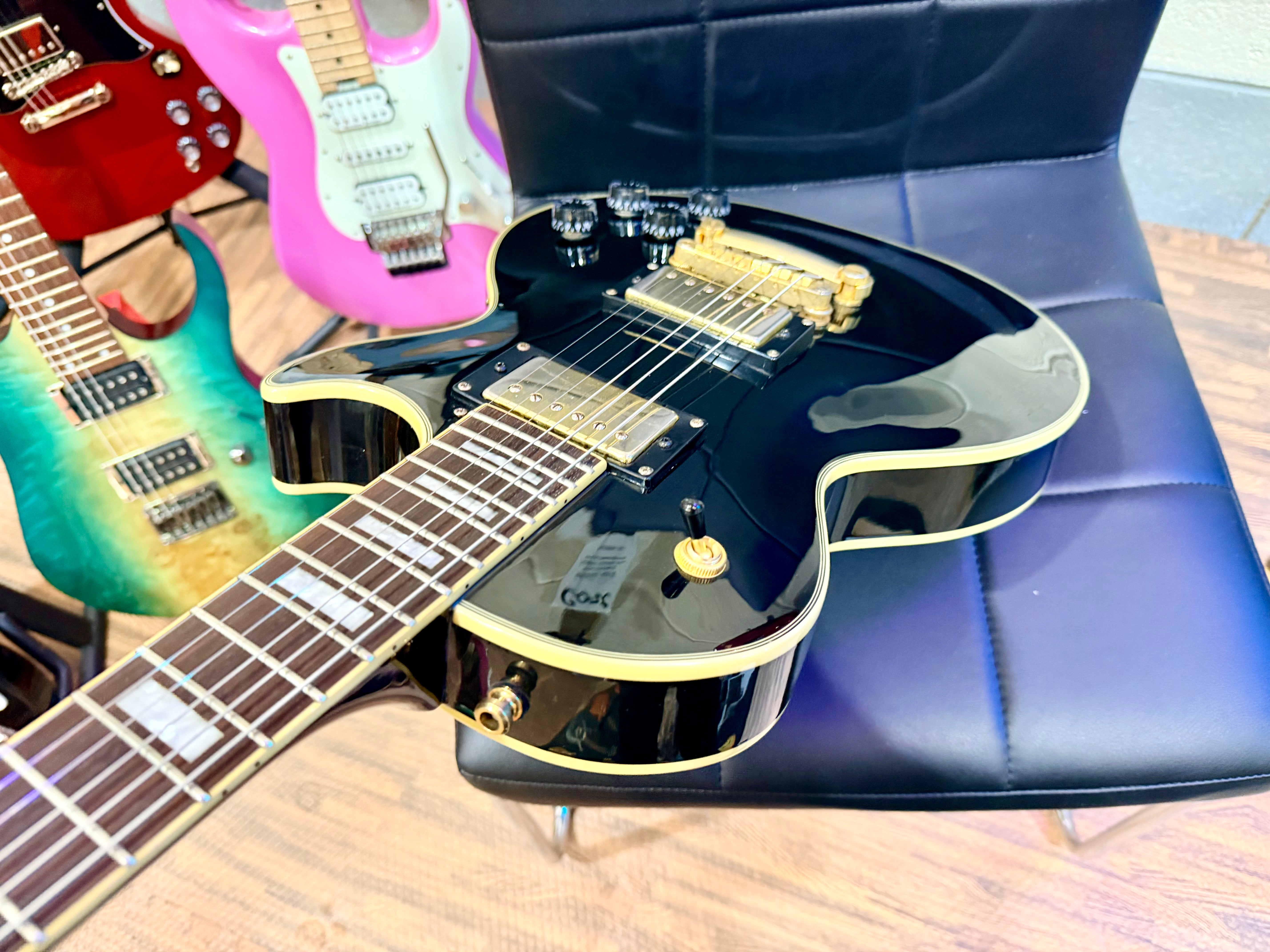 🔥RARE🔥 Epiphone Les Paul Custom 50th Anniversary Ebony/Gold~ 2002 Ltd Edition!