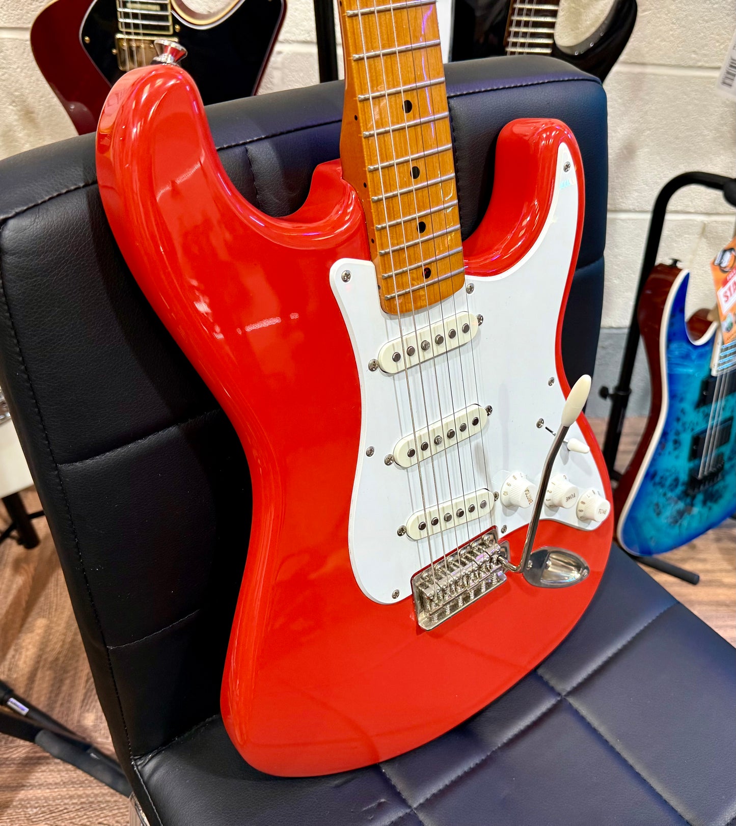 🌟2023🌟 Fender Squier Classic Vibe 50s Stratocaster~ Fiesta Red~ Maple Neck!