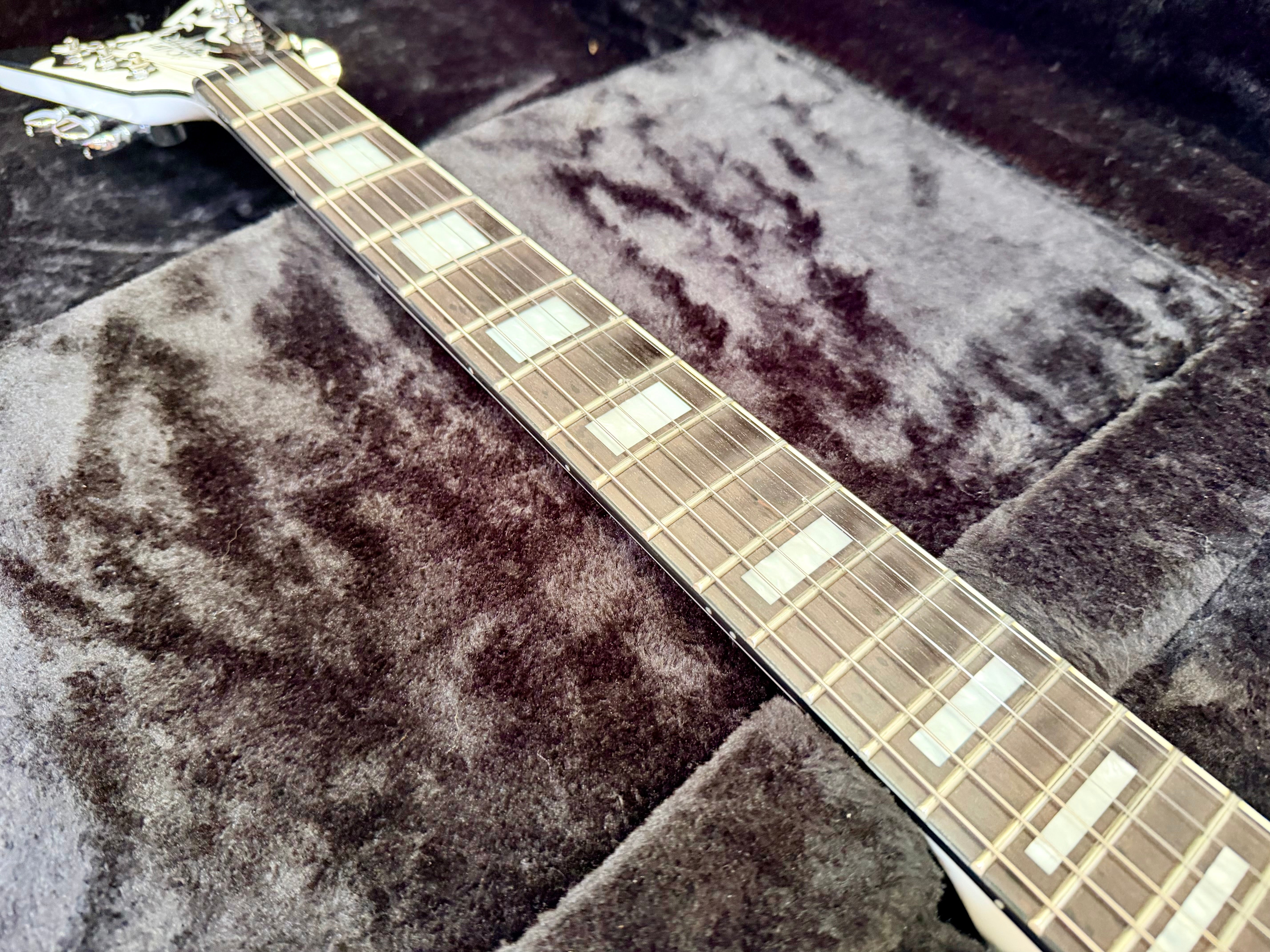 🔥RARE🔥 Dean Michael Schenker Flying V Custom Flames~ 2021 Korea Guitar + Case!