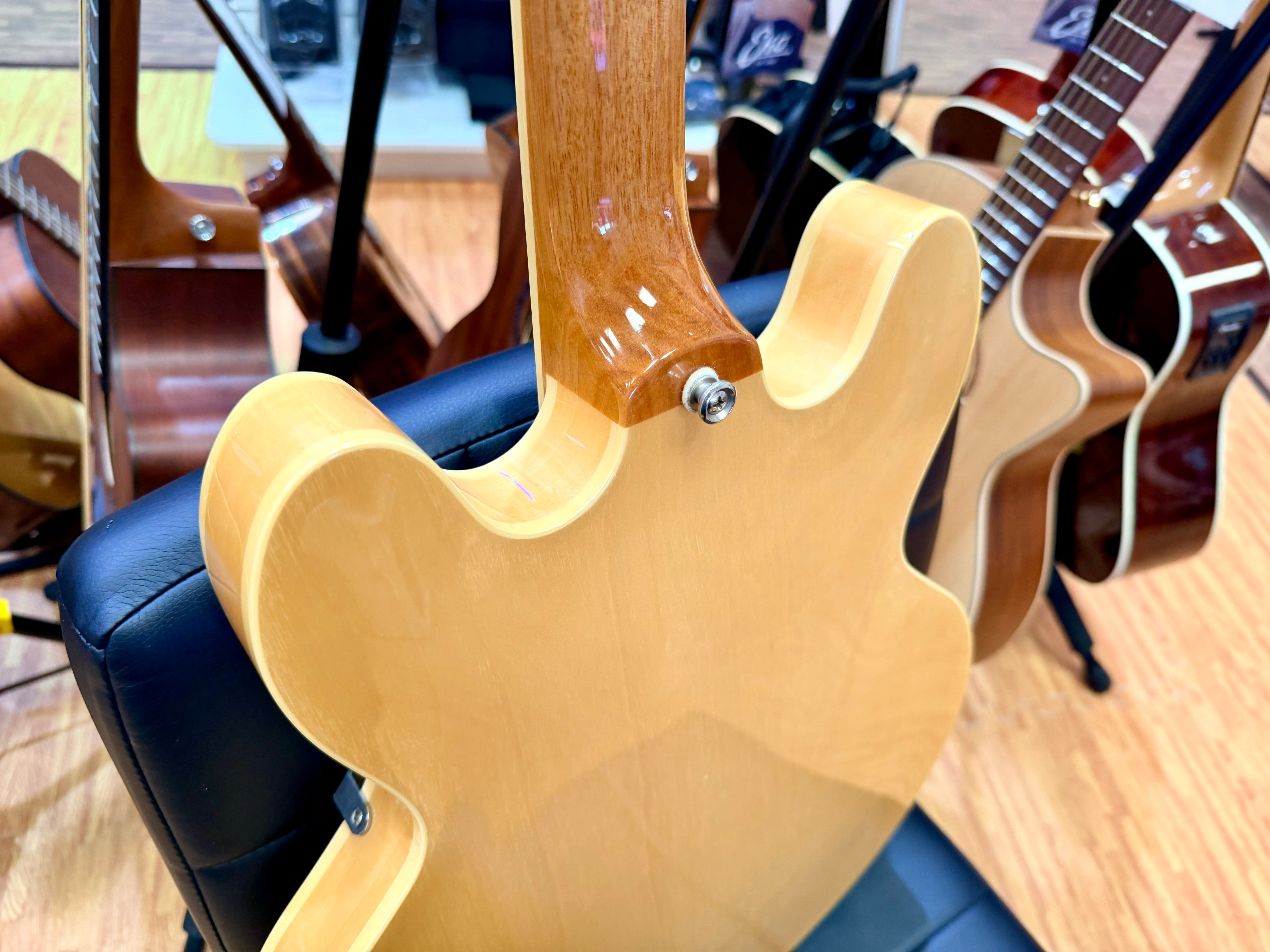 ⚡️2016⚡️ Epiphone Casino Natural Hollowbody P90 Electric Guitar~ Dogear Pickups!