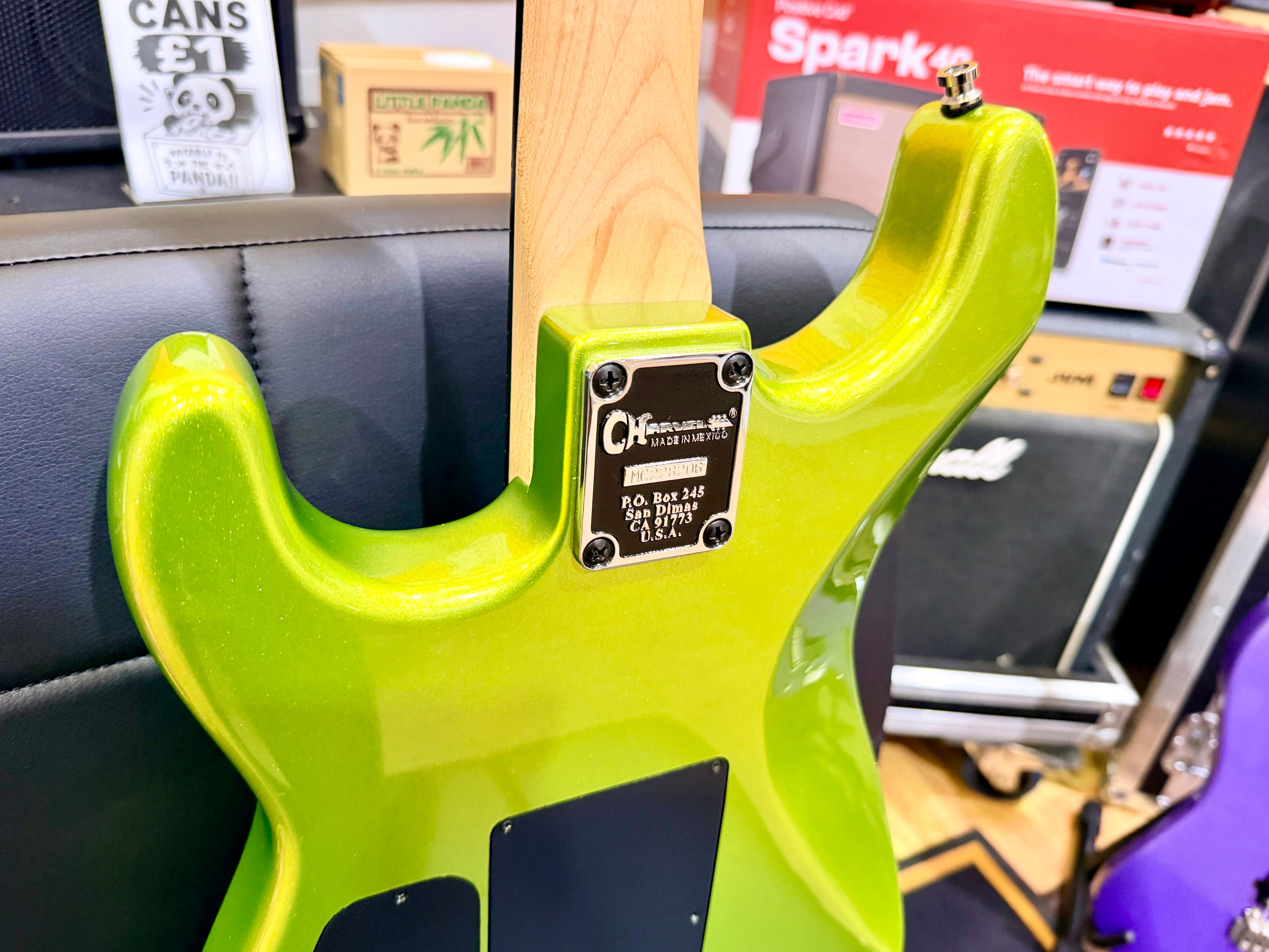 ⚡️2022⚡️ Charvel Pro-Mod San Dimas Style 1 HH FR E~ Lime Green Metallic~ Floyd!