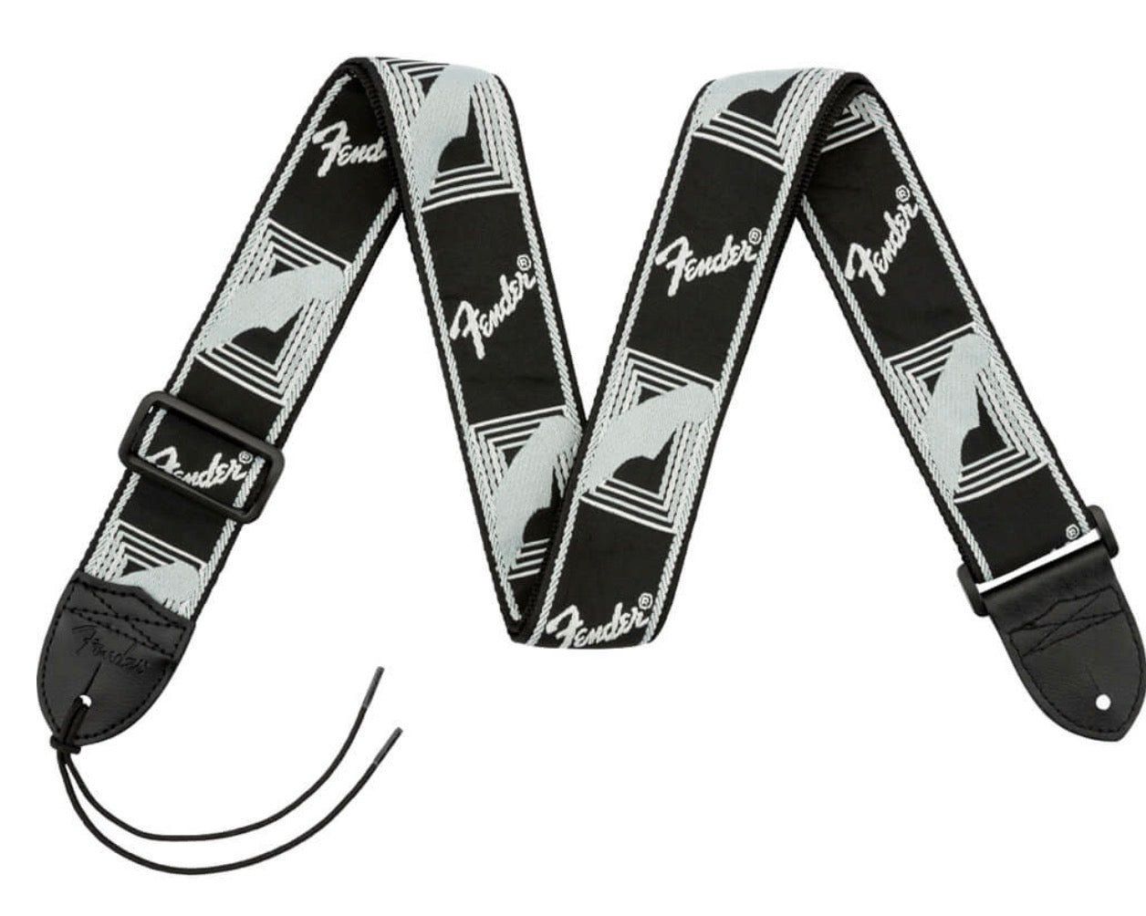 Fender Monogrammed Guitar Strap - Black/Light Grey/Dark Grey