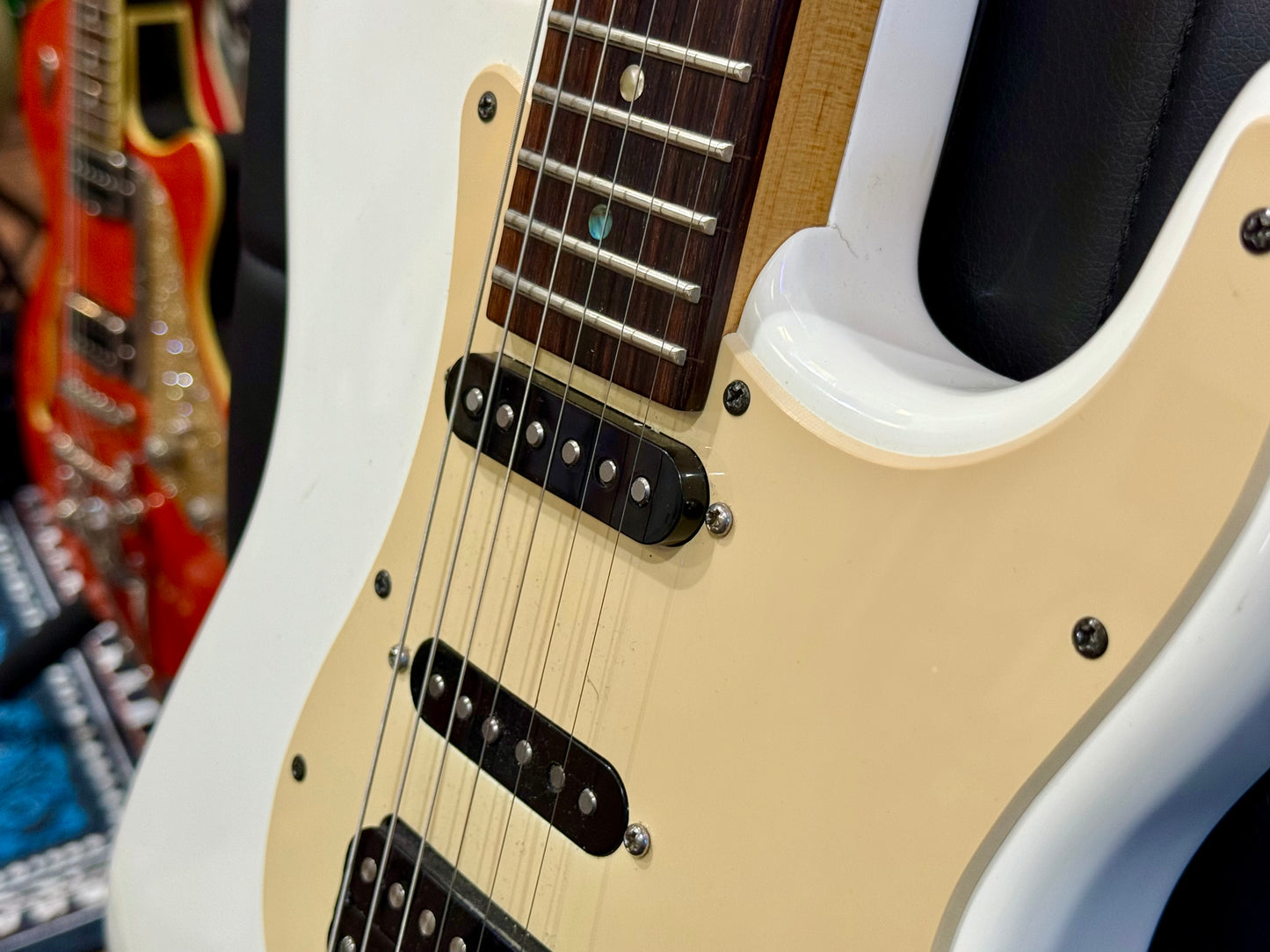 🔥 2013 ROSEWOOD 🔥 Jackson Adrian Smith SDX Snow White~ Iron Maiden Signature!