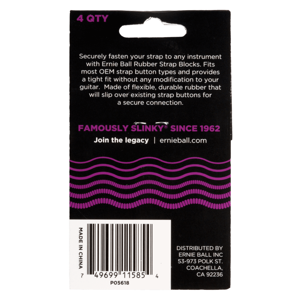Ernie Ball Strap Blocks- Purple