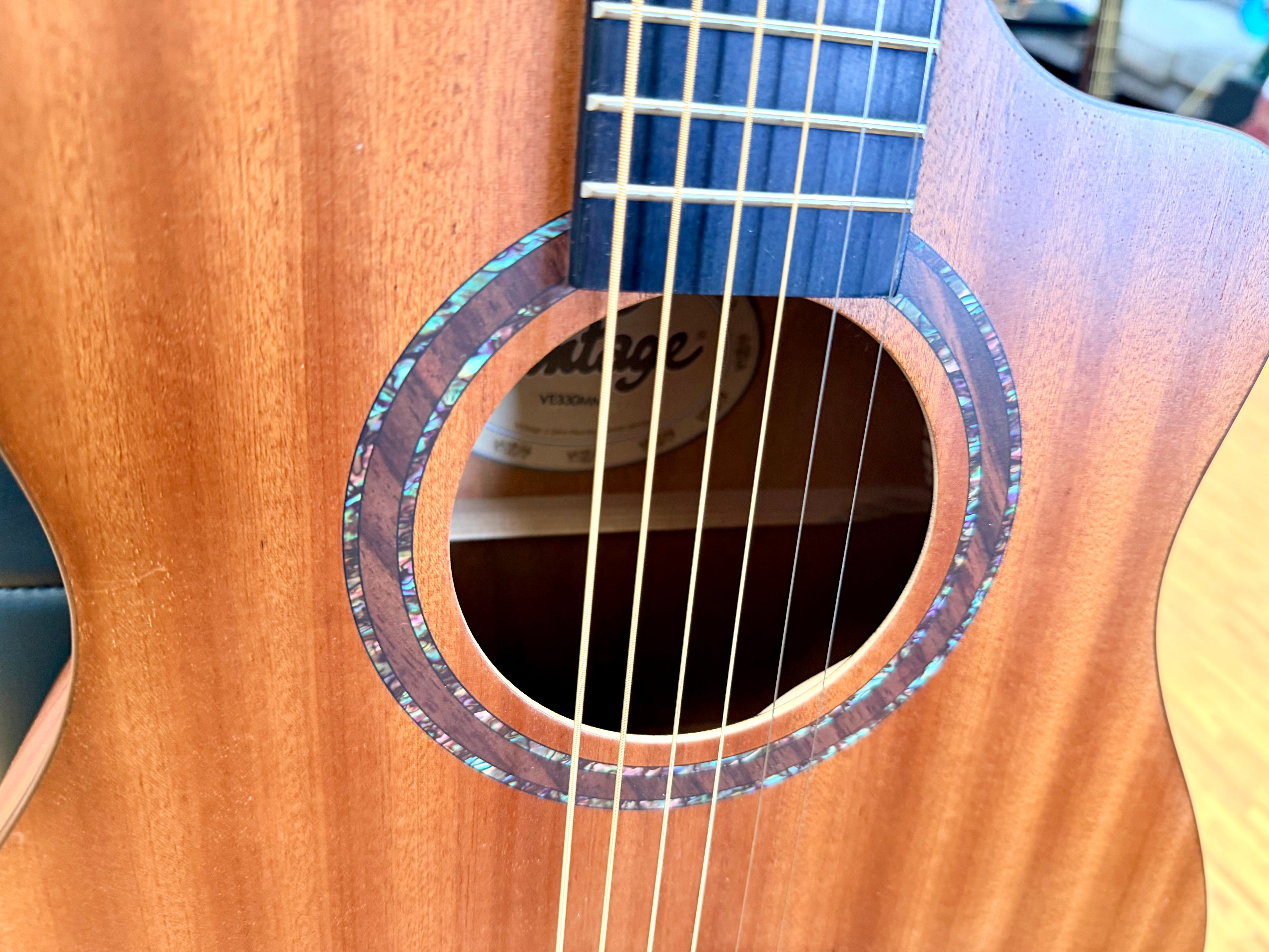 🪵NEW🪵 Vintage VE330MM Mahogany Series Electro Acoustic Guitar~ Folk/Auditorium