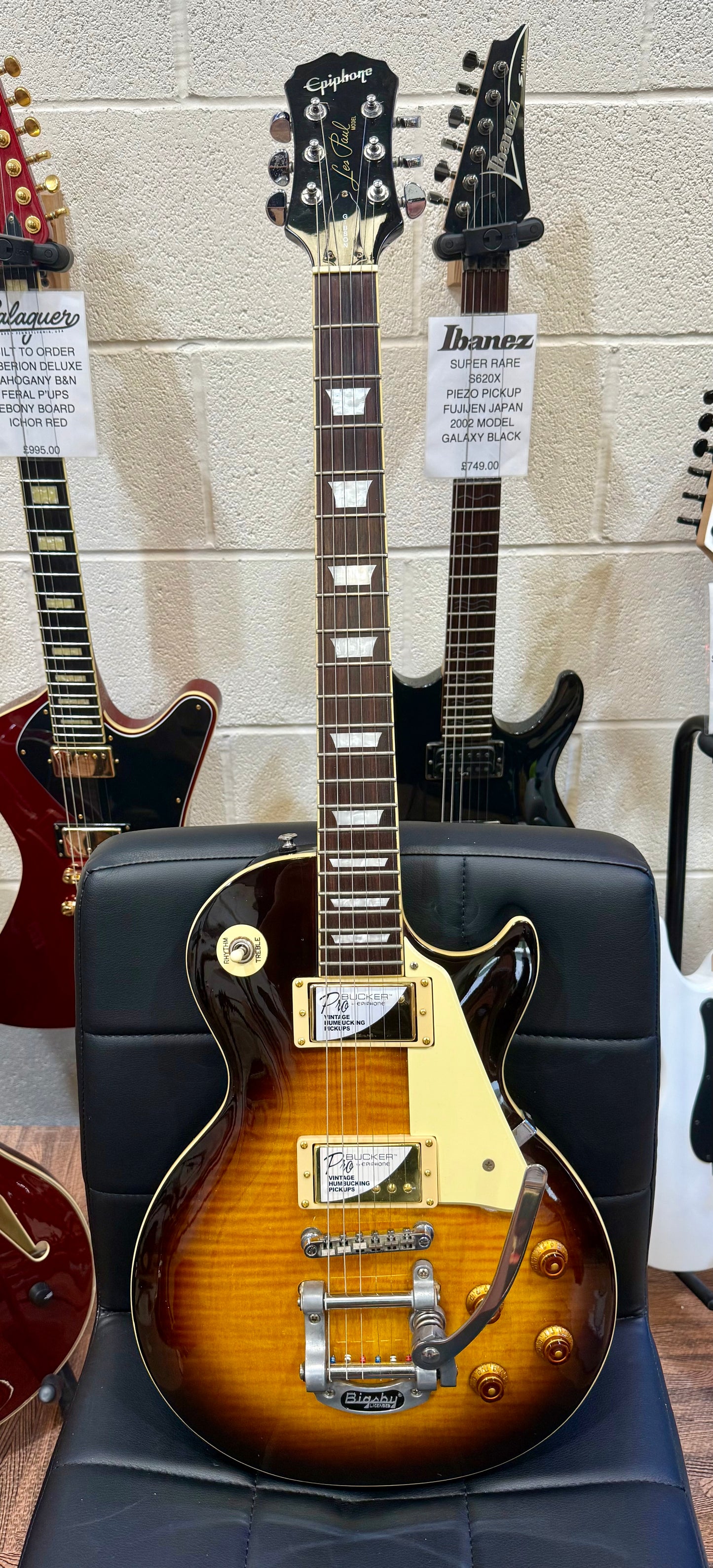🔥NEW PICKUPS & BIGSBY🔥 Epiphone Les Paul~ 2003 Korean~ Tobacco Burst!