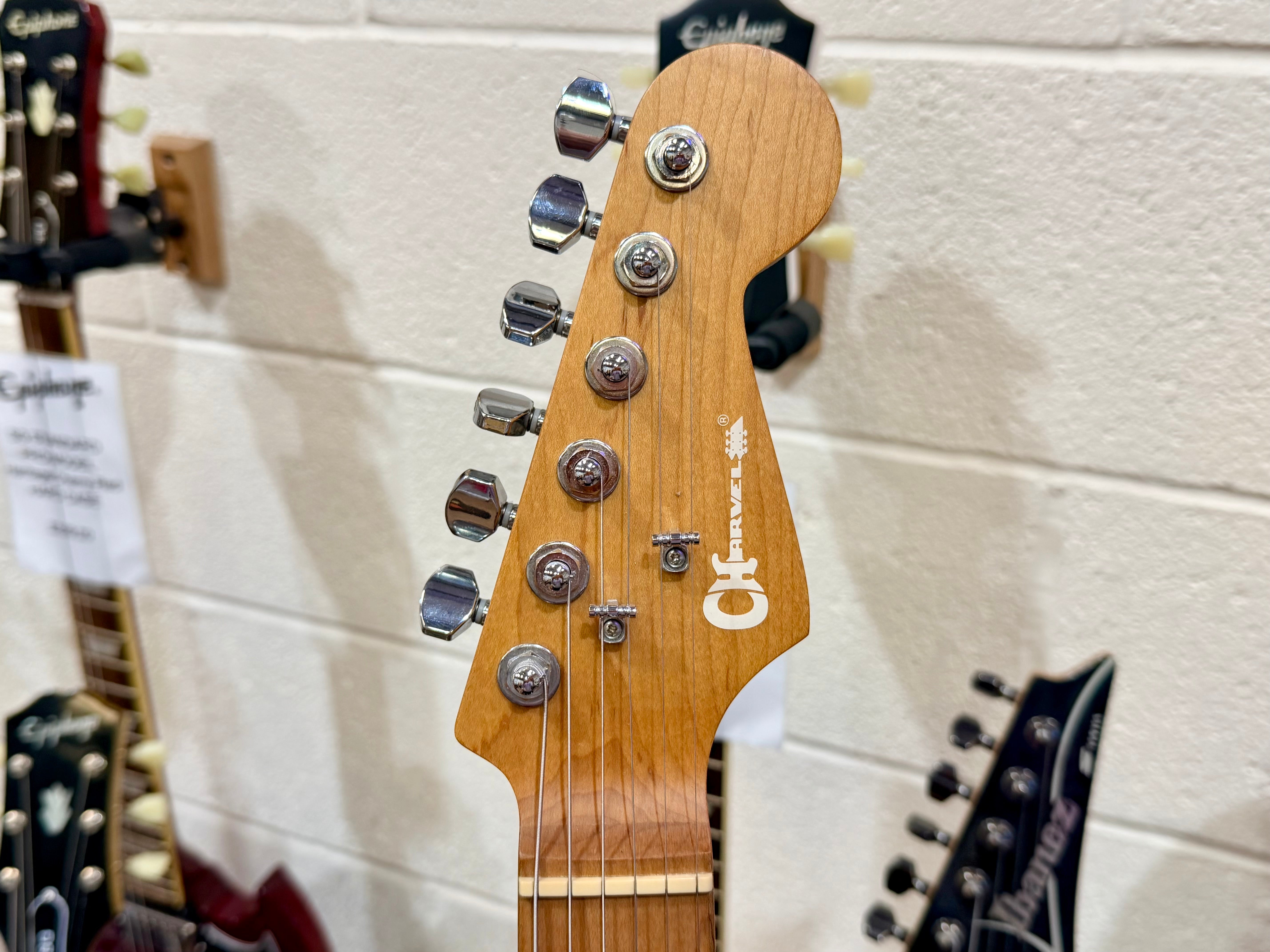 🔥KOREAN🔥 Charvel Pro-Mod DK24 HSS 2PT CM Red Ash~ Seymour Duncan~ 2021 MIK!