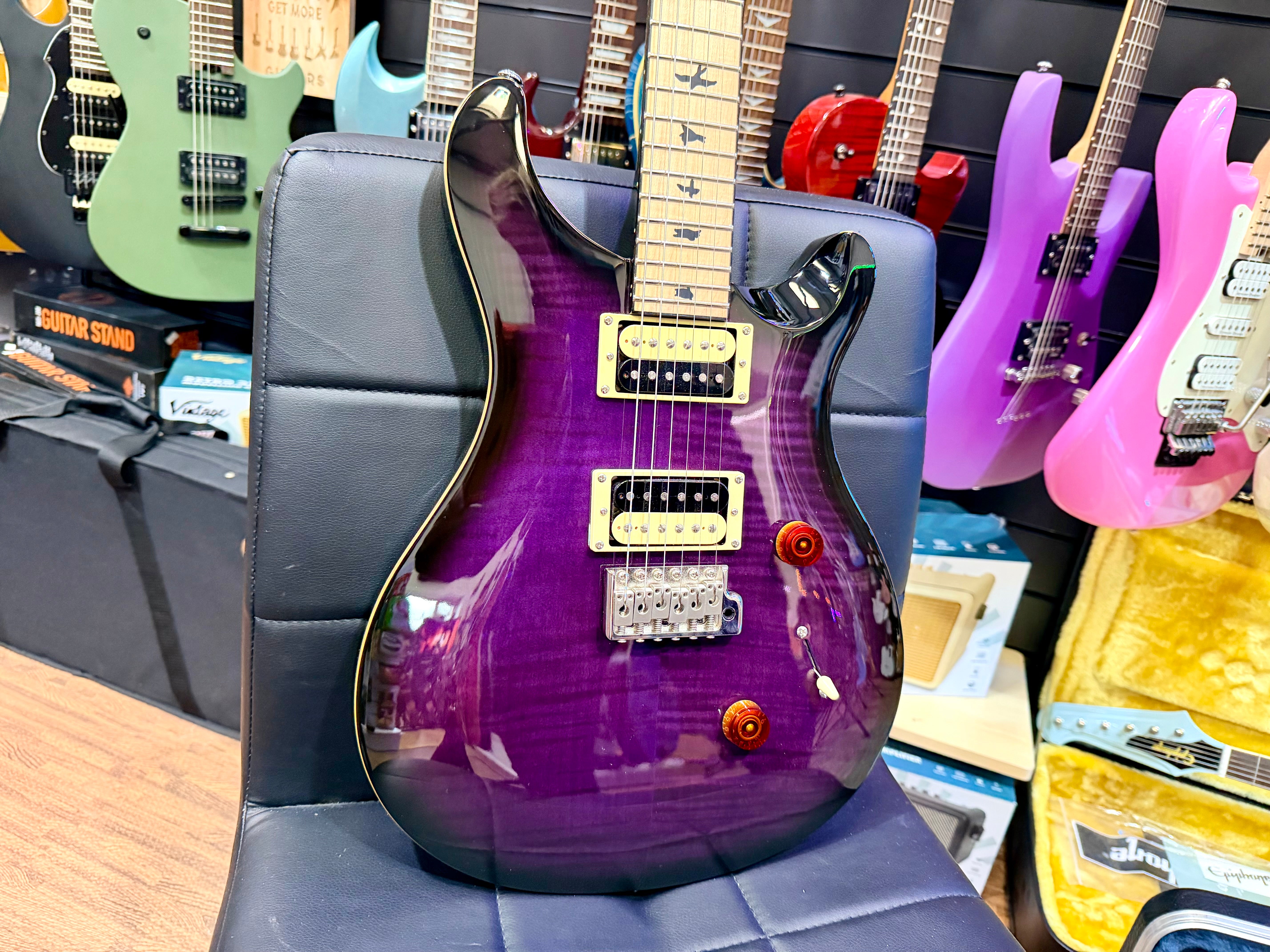 ⚡️2019⚡️ PRS SE Custom 24 Ltd Edition~ Purple Mist~ Satin Maple Neck~ Cherished!