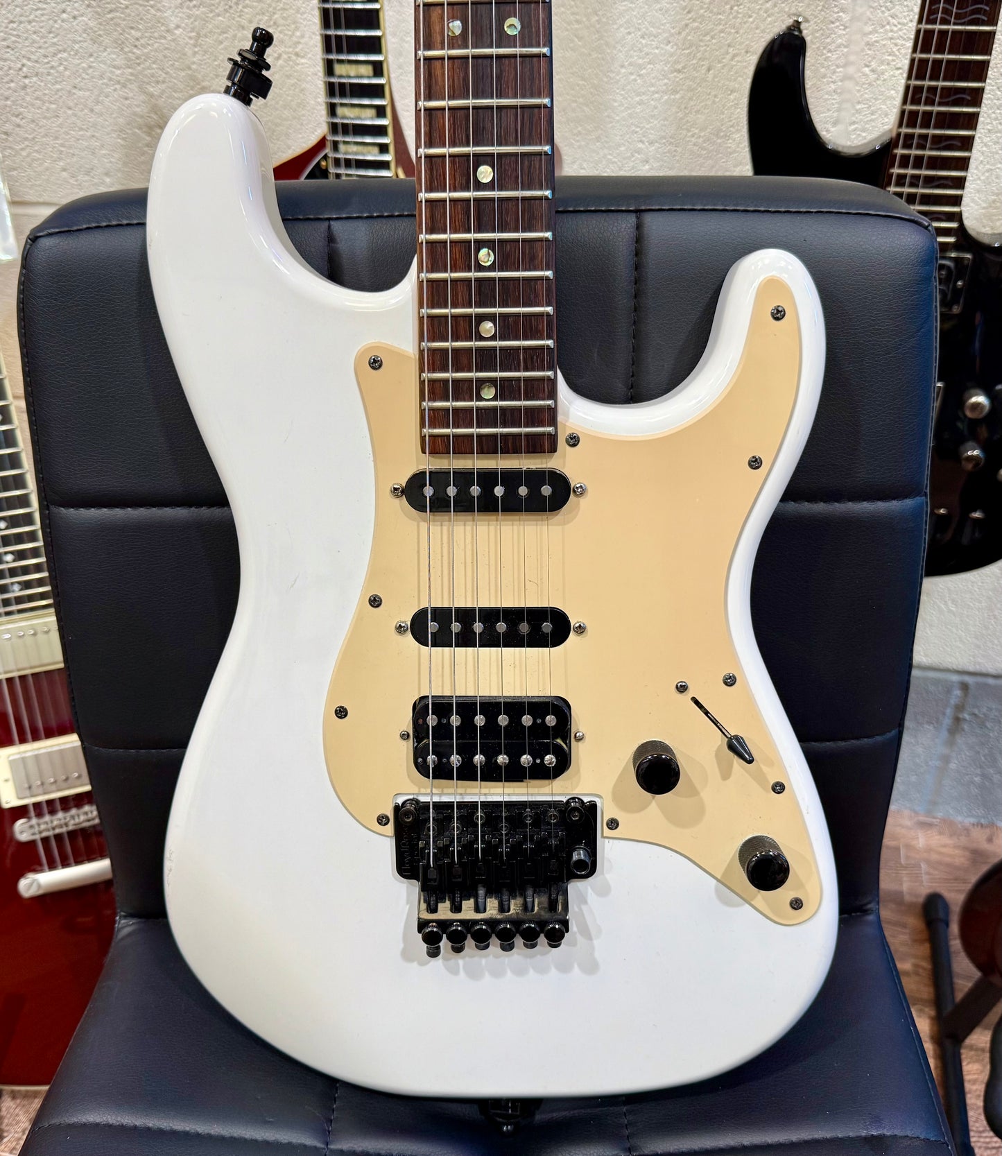 🔥 2013 ROSEWOOD 🔥 Jackson Adrian Smith SDX Snow White~ Iron Maiden Signature!