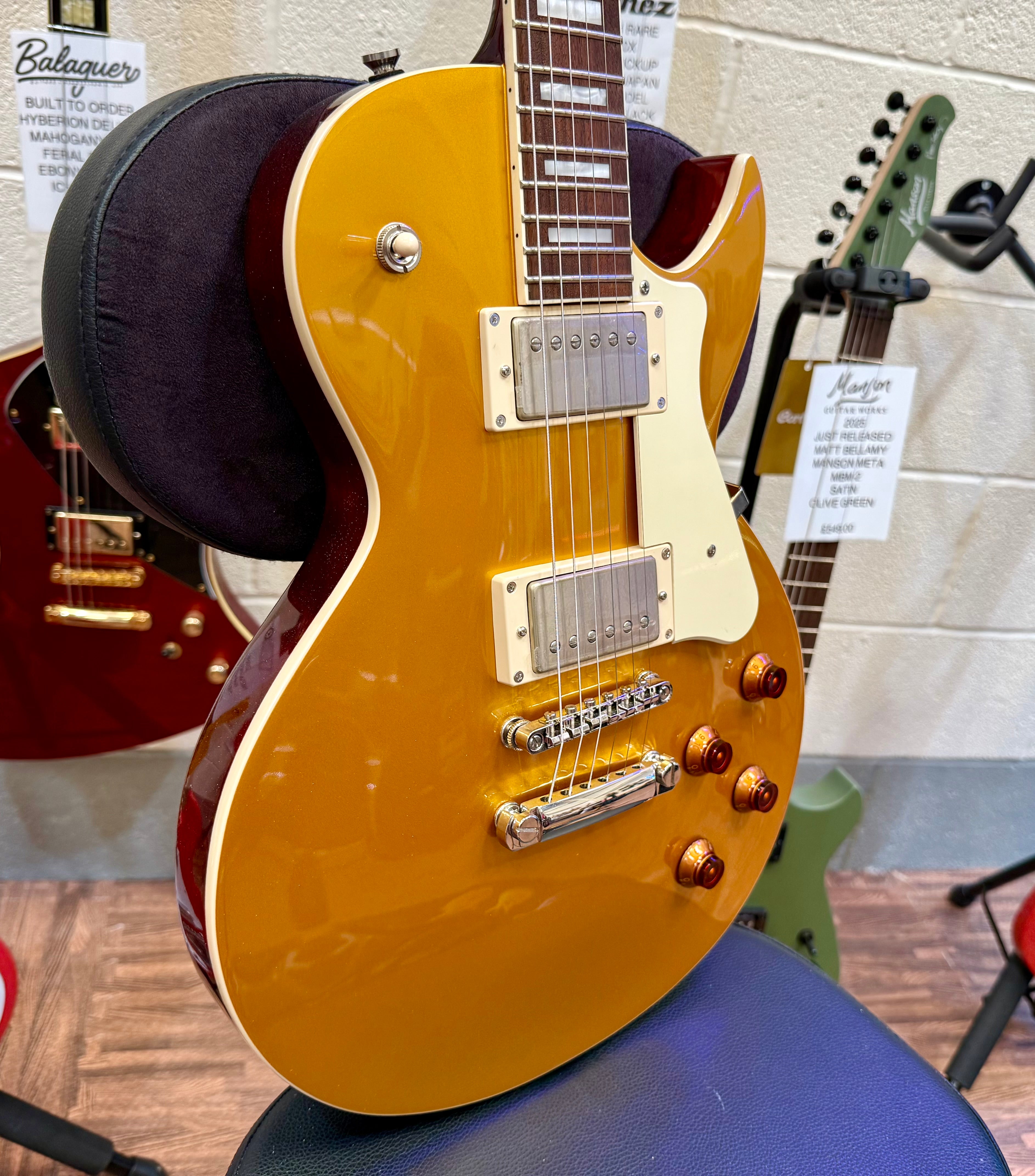 🌟NEW 2025🌟 Cort CR200 Gold Top Les Paul Cutaway Electric Guitar~ Classic Rock!