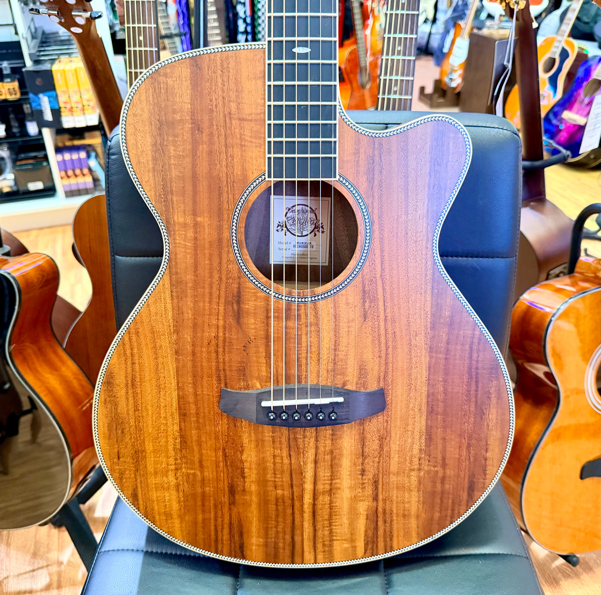 Tanglewood Reunion Pro TRU4CEAK Super Folk Electro Acoustic Guitar~ All Koa