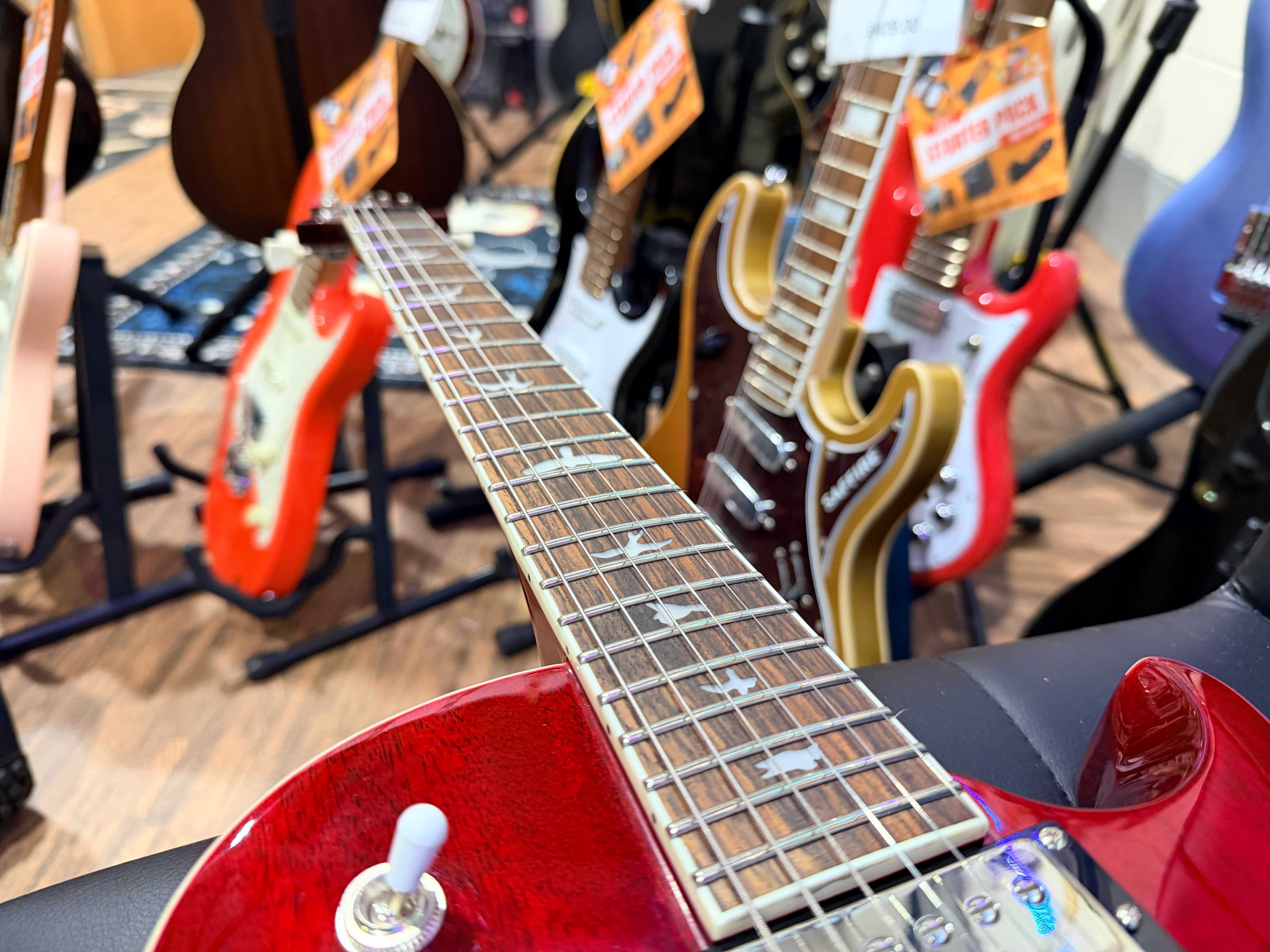 🌟MINT 2024🌟 PRS SE McCarty 594 Singlecut Electric Guitar~ Vintage Cherry Red!
