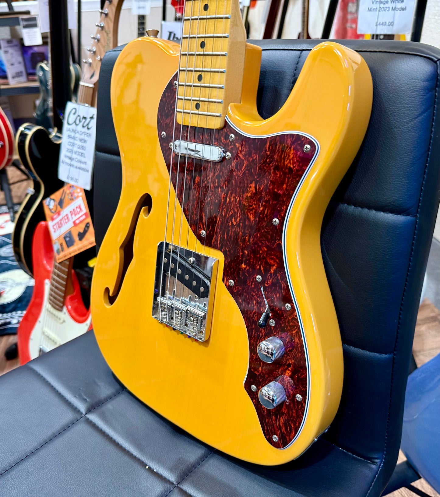 ๐2016๐ Tokai Breezysound ATE60 TL Thinline Telecaster~ Butterscotch + Case!