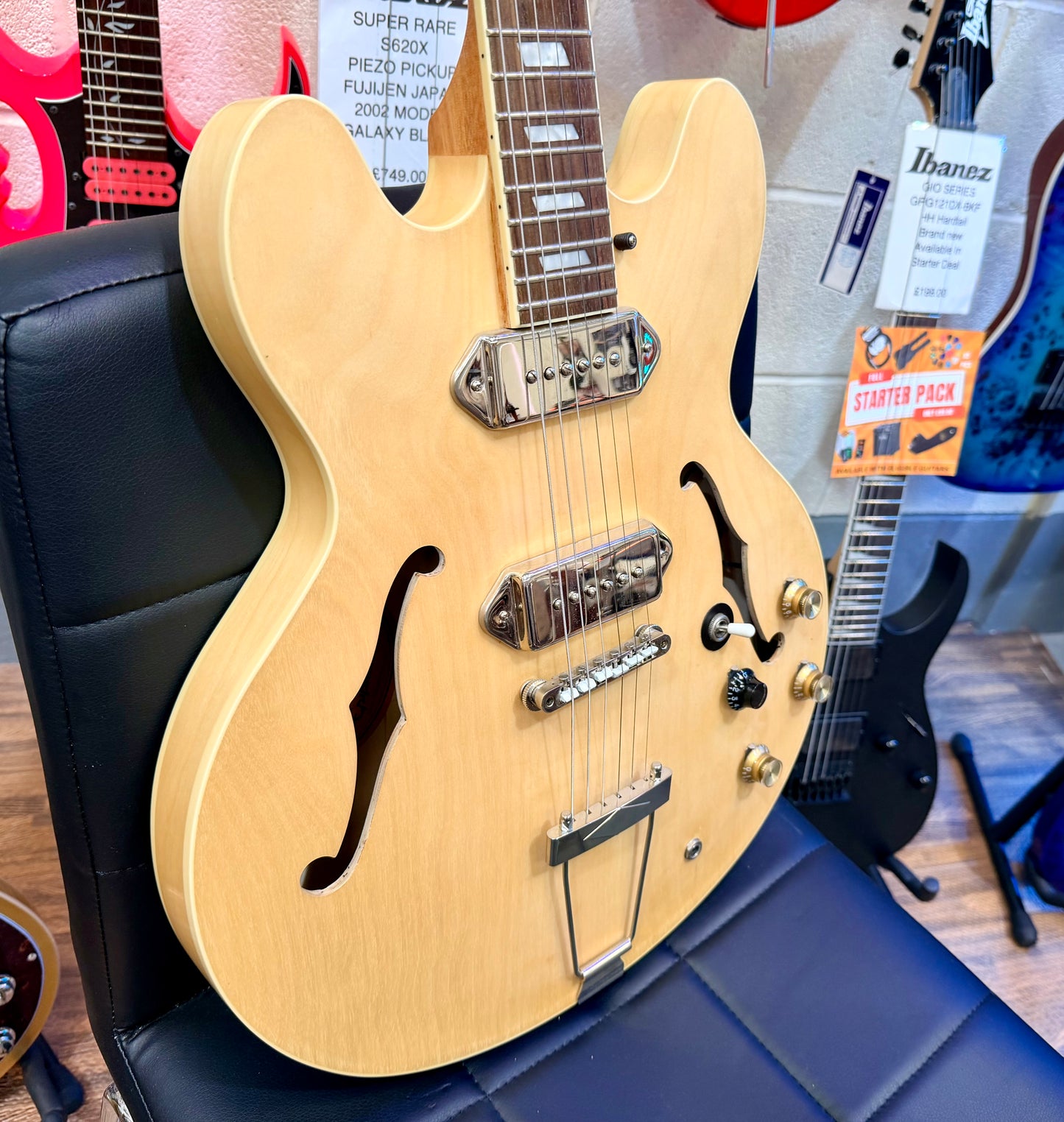 🌟JOHN LENNON SPEC🌟 Epiphone Casino Natural Hollowbody Guitar~ 2009 Model!