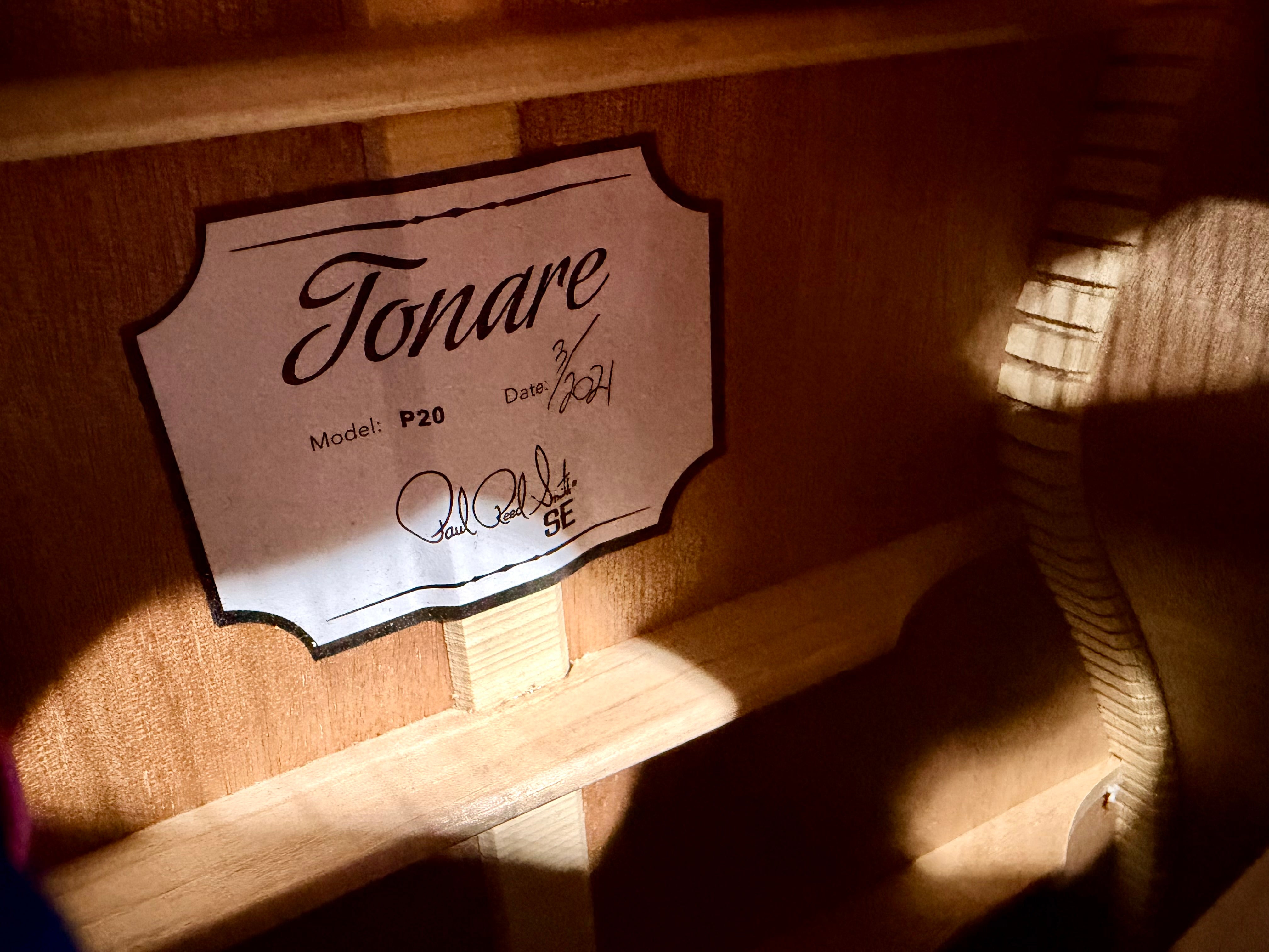 🌟2021🌟 PRS SE Tonare Parlour P20E Electro-Acoustic Guitar~ White + Gig Bag!