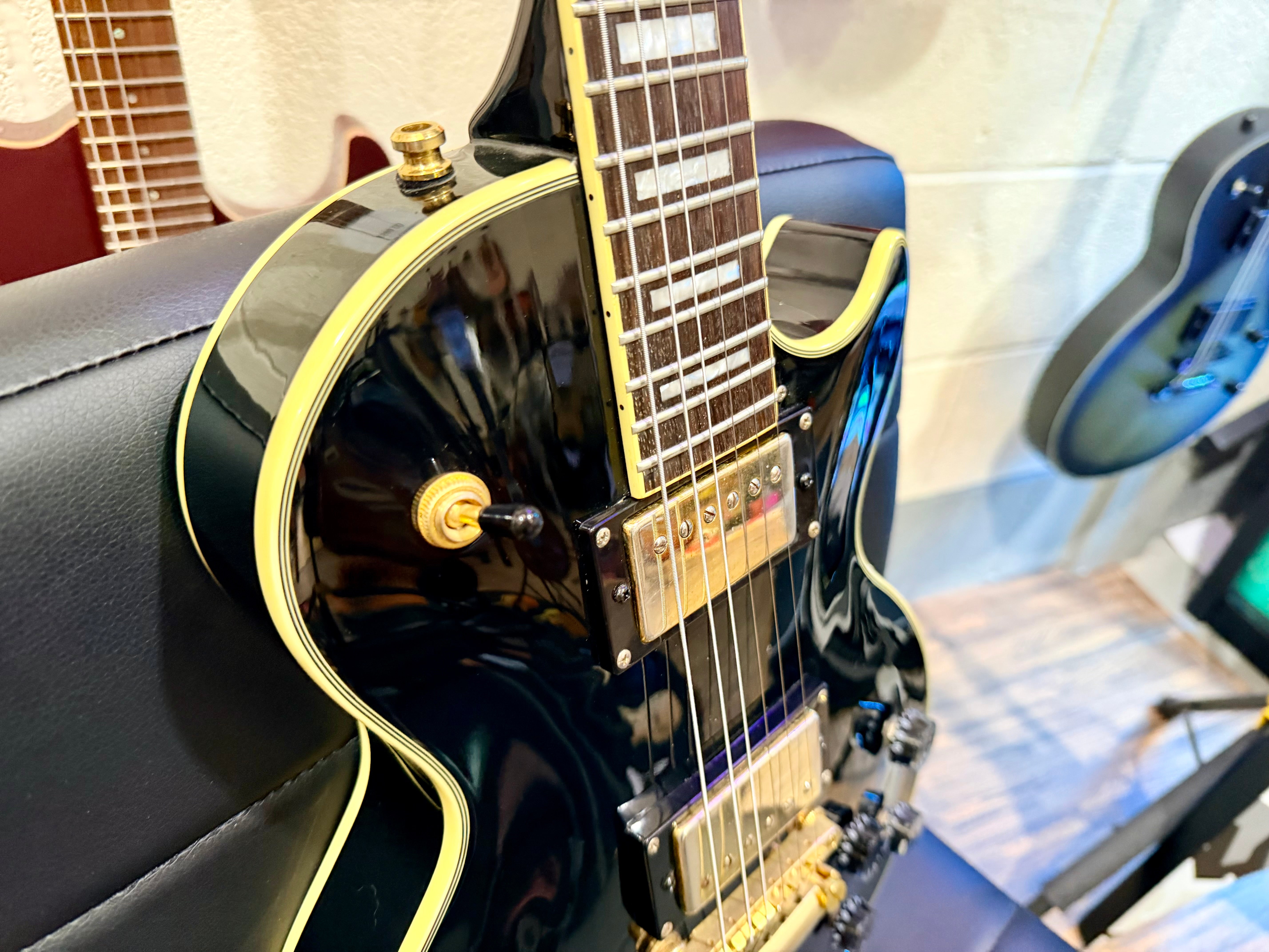 🔥RARE🔥 Epiphone Les Paul Custom 50th Anniversary Ebony/Gold~ 2002 Ltd Edition!