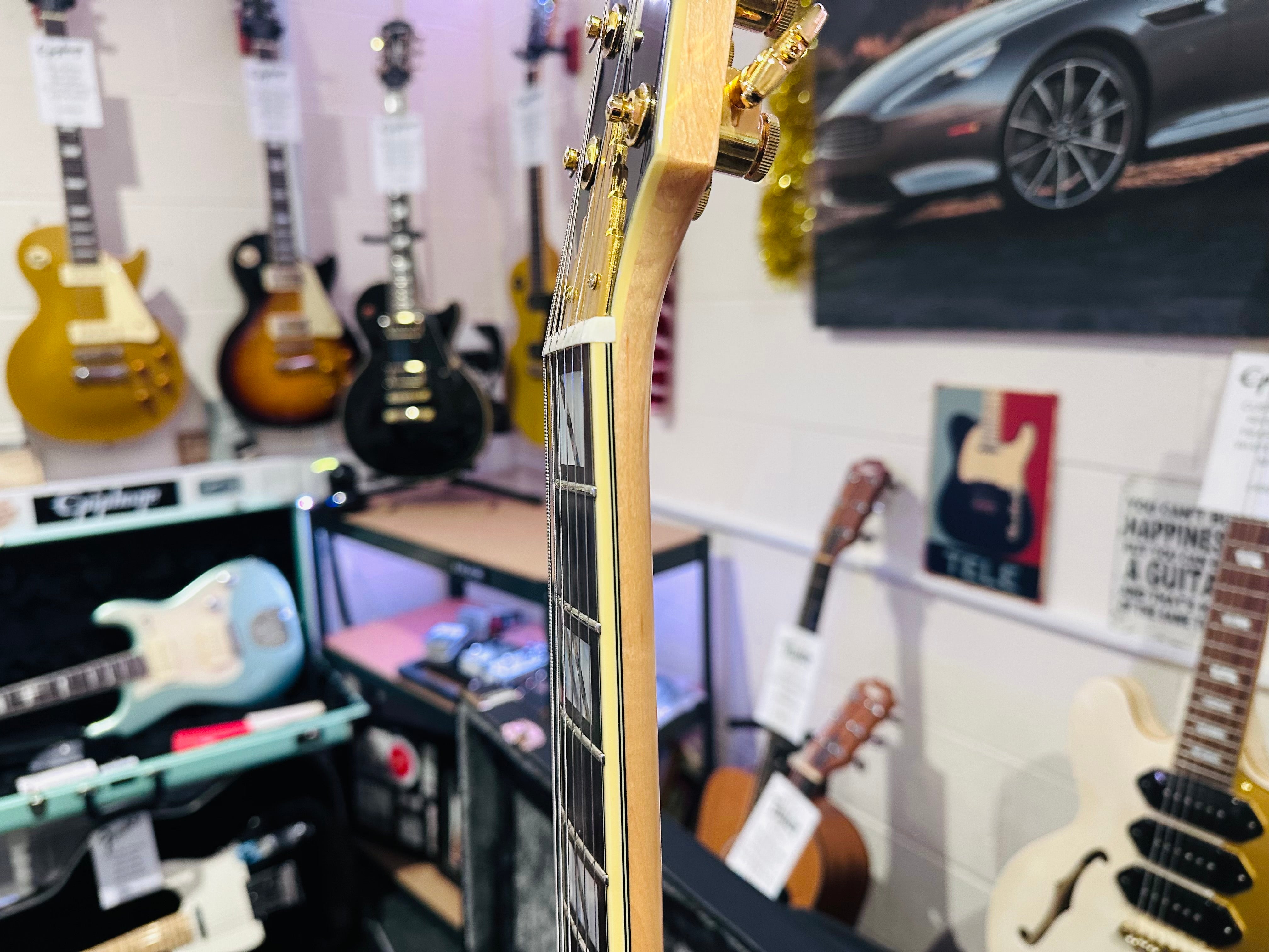 🌟MINT🌟 D'Angelico Ludlow Deluxe~ Swamp Ash Natural~2018~ Hard Case~MUST SEE 🌟