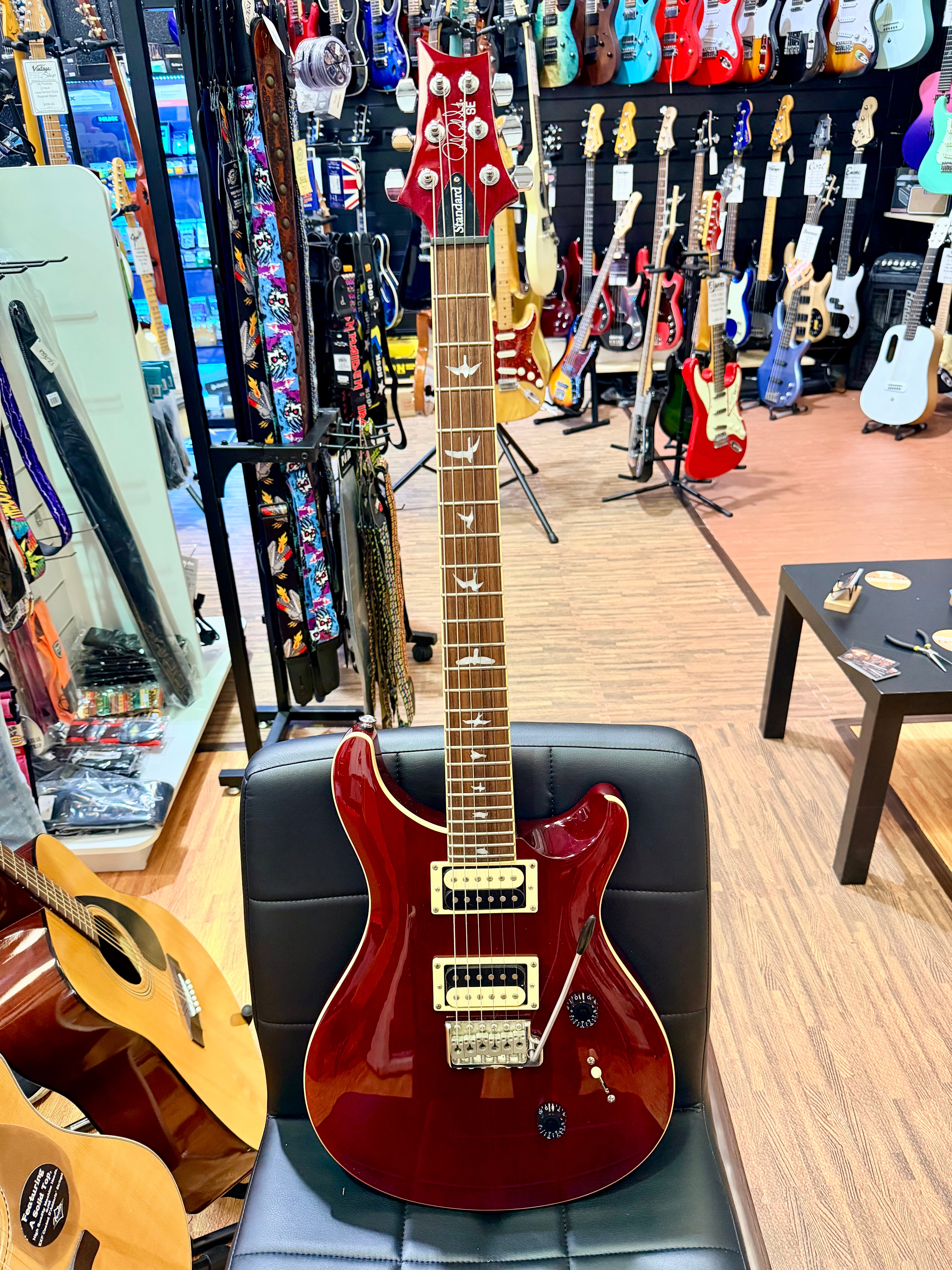 π2020π PRS SE Standard 24 Cherry Red Electric Guitar~ Excellent Condition!