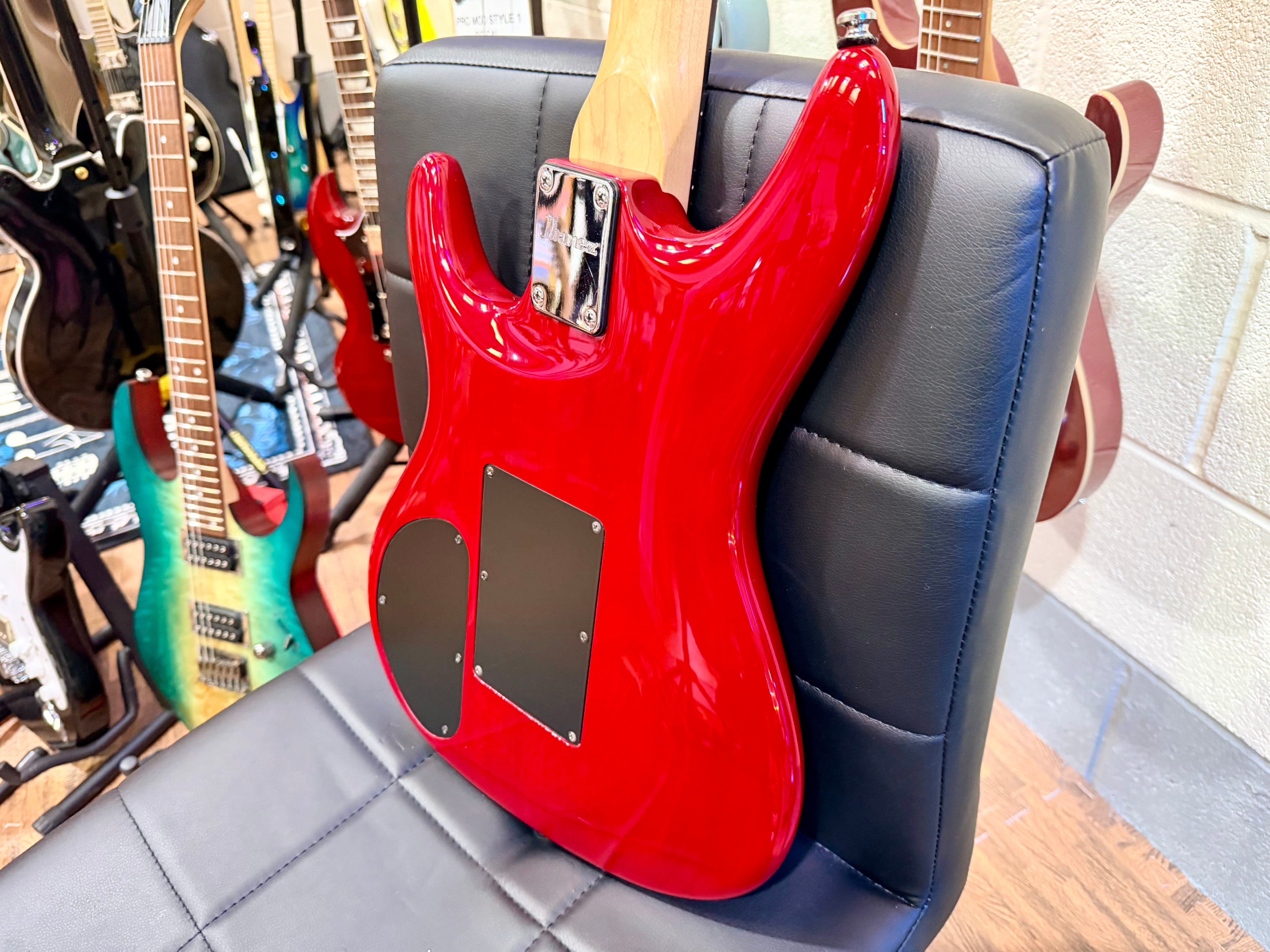 π₯2002π₯ Ibanez JS100 Joe Satriani Signature~ Korean Electric Guitar~ Red~ Floyd