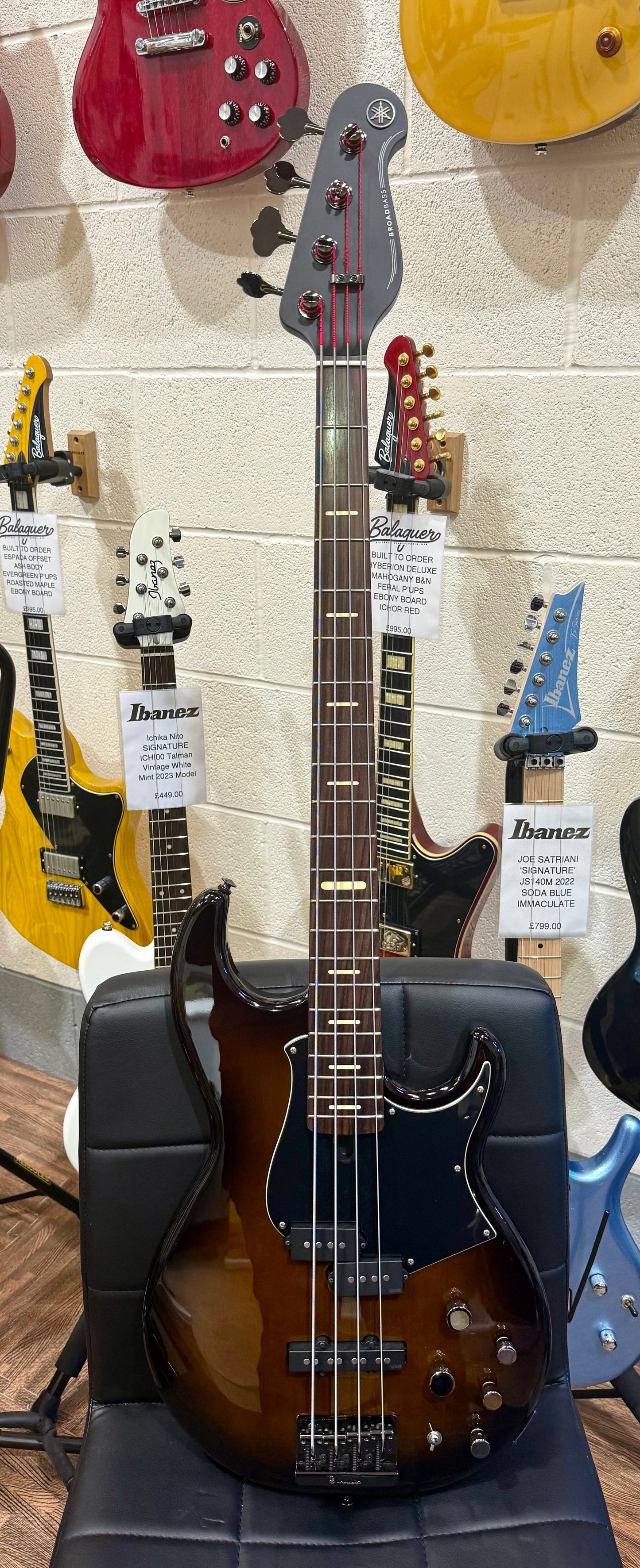 š„MINT 2022š„ Yamaha BB734A Active Bass Guitar~ Dark Coffee Sunburst + Hard Case