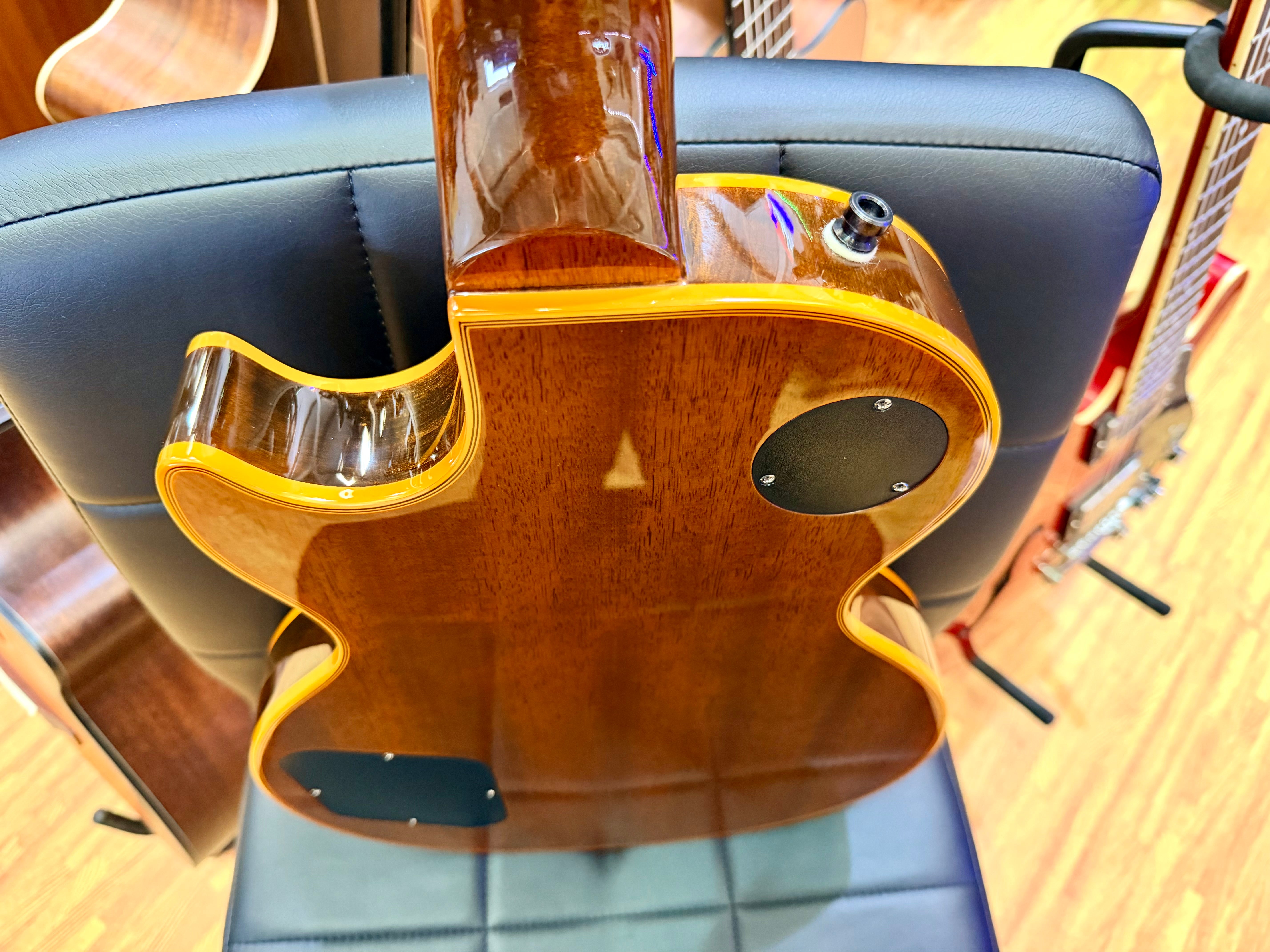 π₯2025π₯ Epiphone Les Paul Custom Widow Orange Burst~ Inspired by Gibson + Bag!