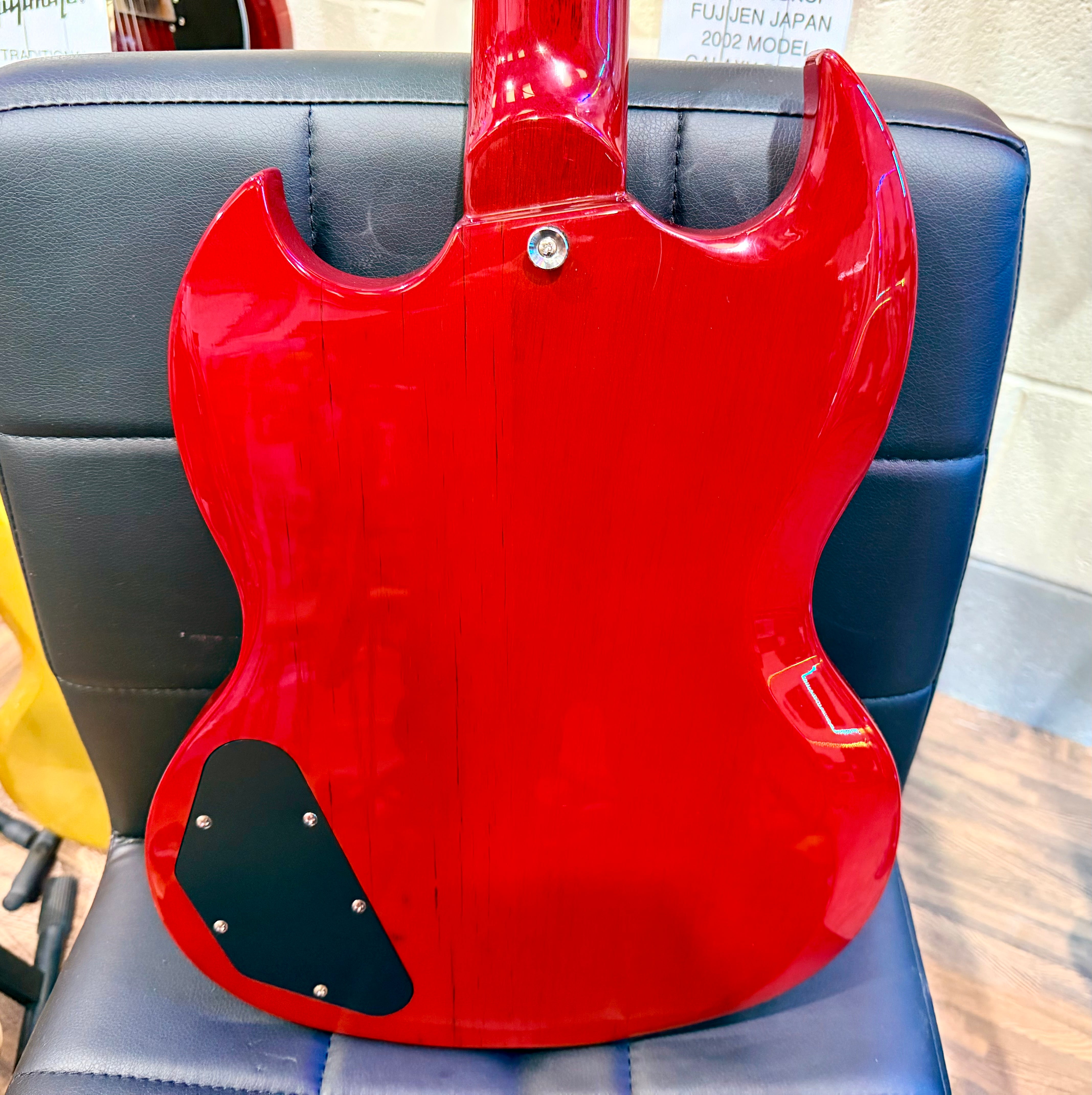 🍒 Vintage VS6 Reissued Electric Guitar~ Cherry Red~ SG Style 🍒