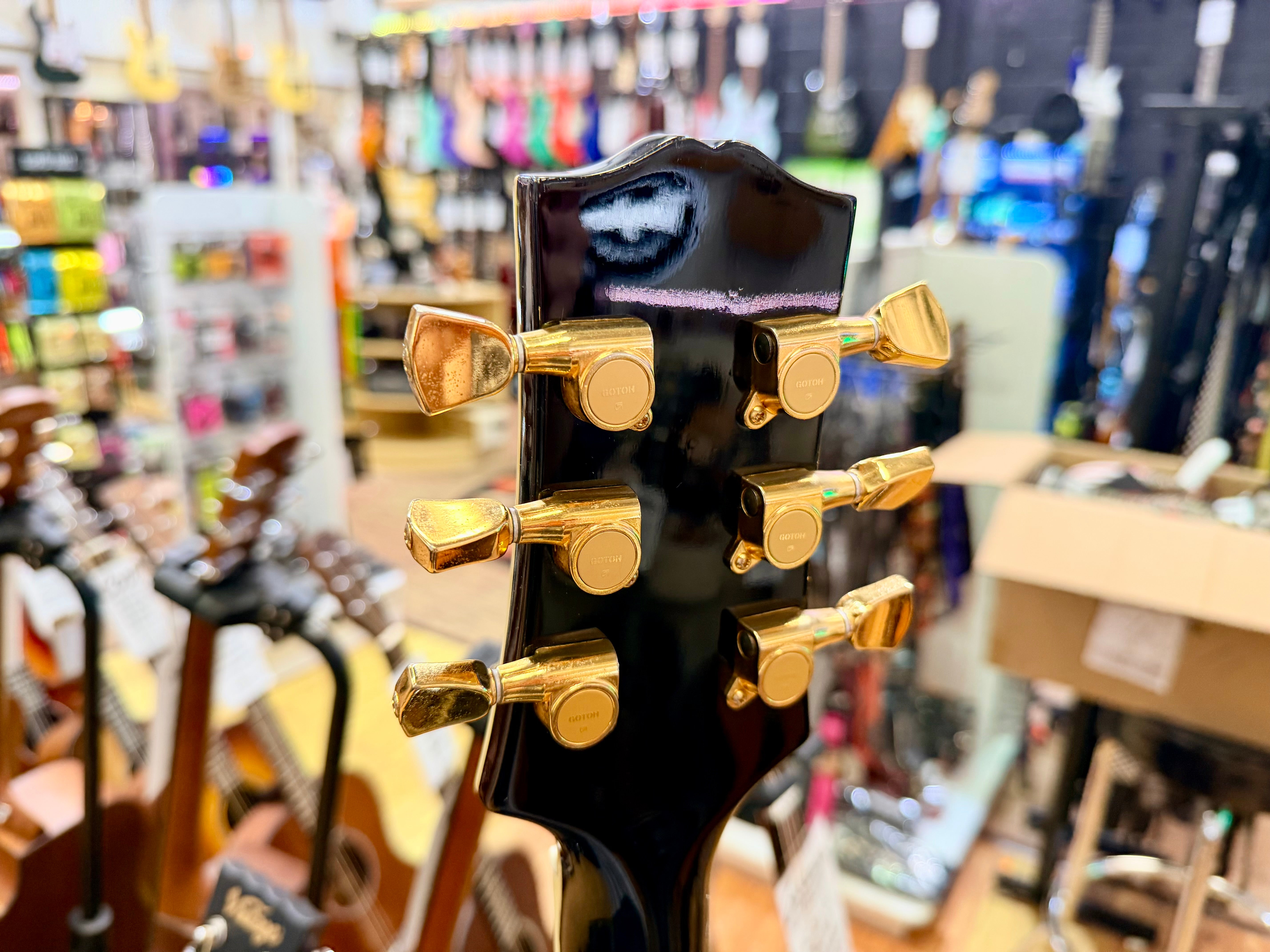 🔥RARE 1989🔥 Epiphone Les Paul Custom MIK First Year~ Open Book~ Korea~ Black!
