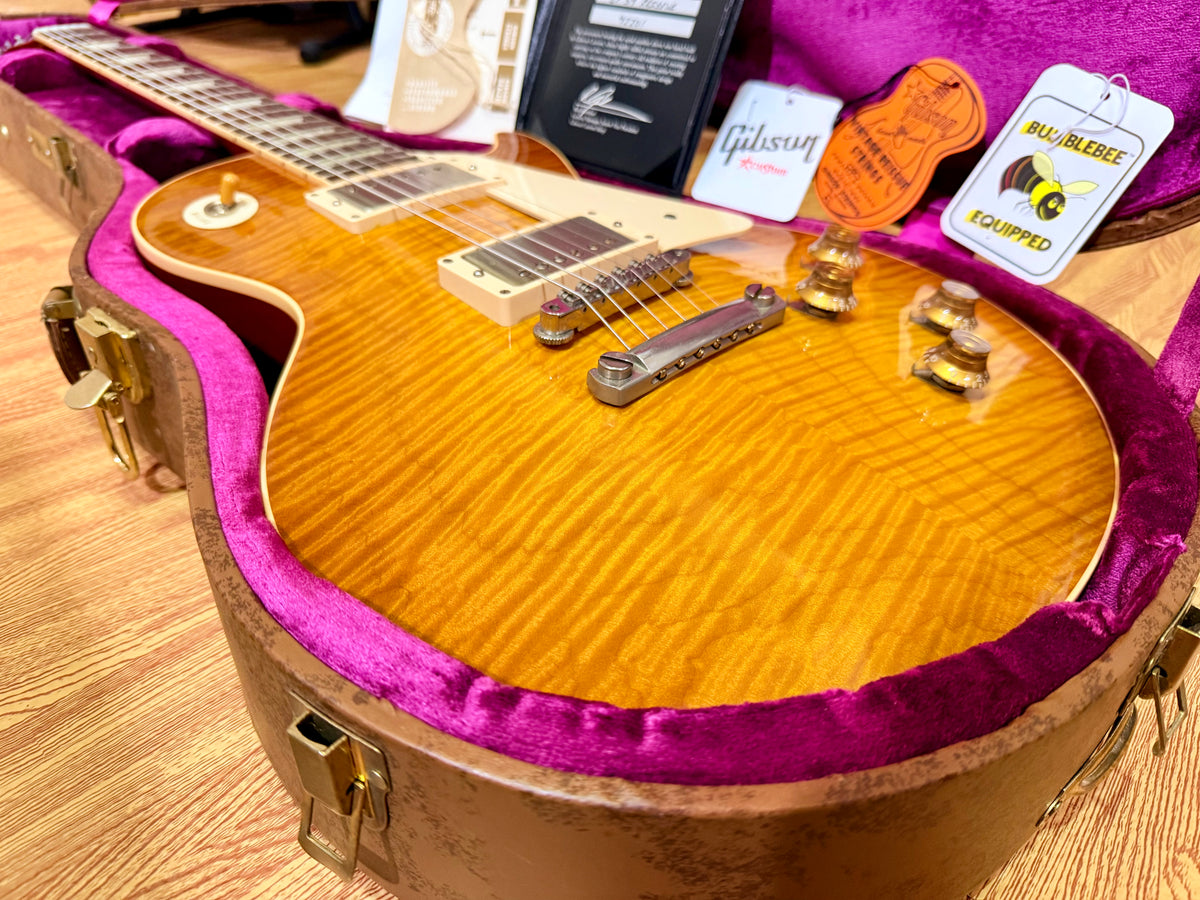2012 Gibson Custom Shop 1959 Les Paul Standard R9 VOS~ Honey Burst~ Case & COA