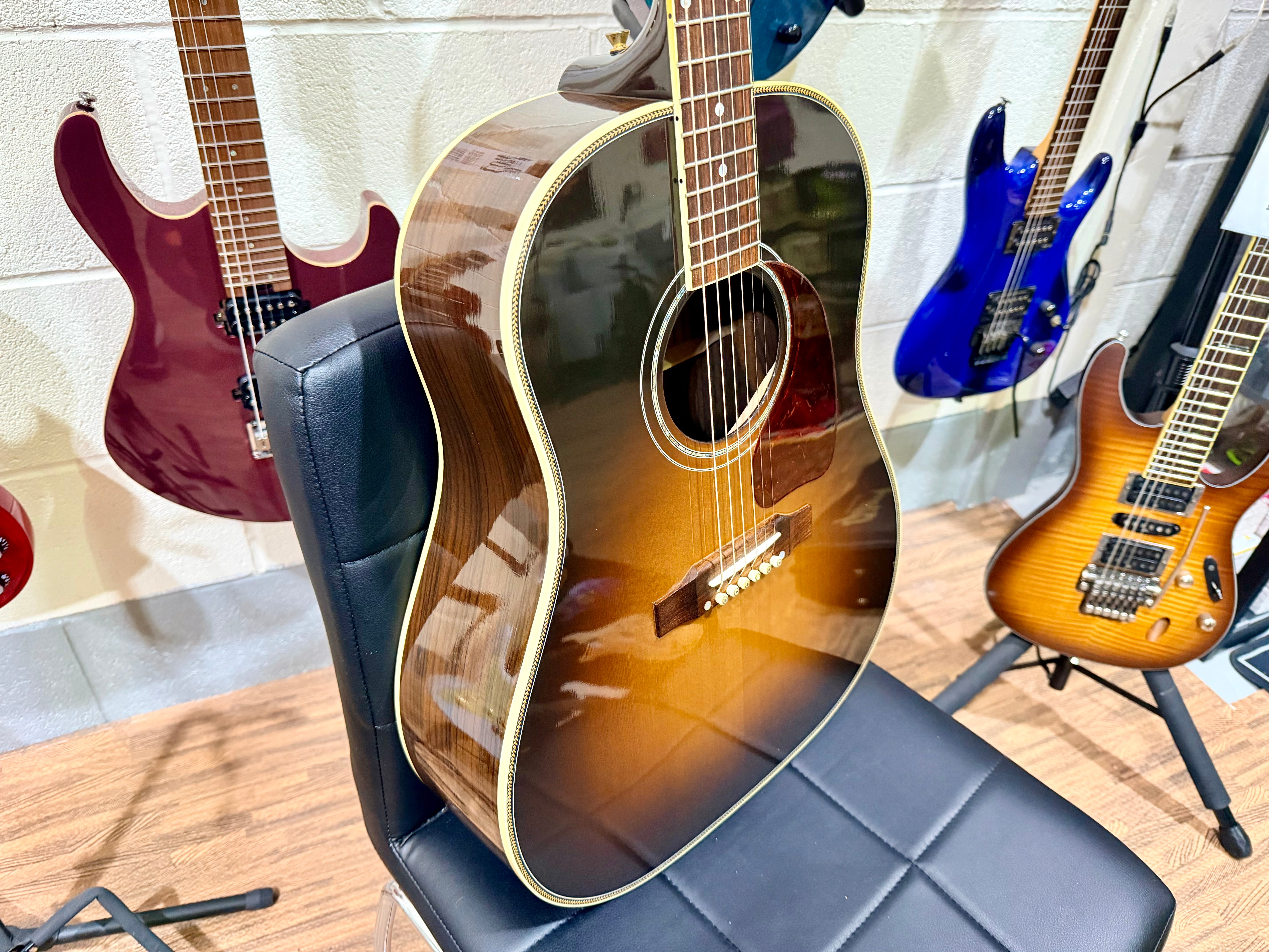 ⭐2011⭐ Gibson J-45 Custom Acoustic Guitar~ Rosewood~ Seymour Duncan SA-6 Pickup!