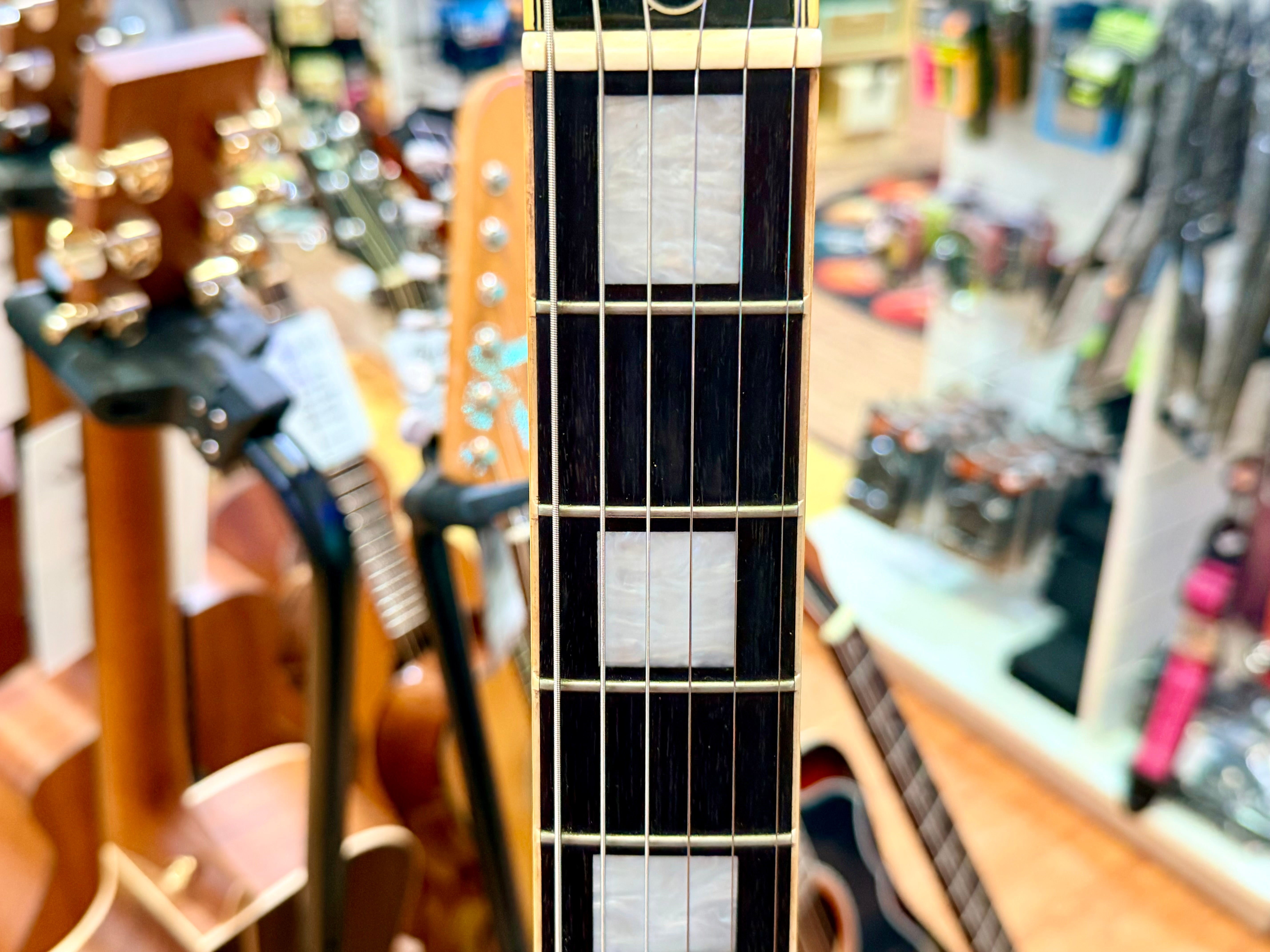 π₯1980βs MIJπ₯ Burny Les Paul Custom~ Cherry Sunburst~ Ebony~ Japan Import π―π΅