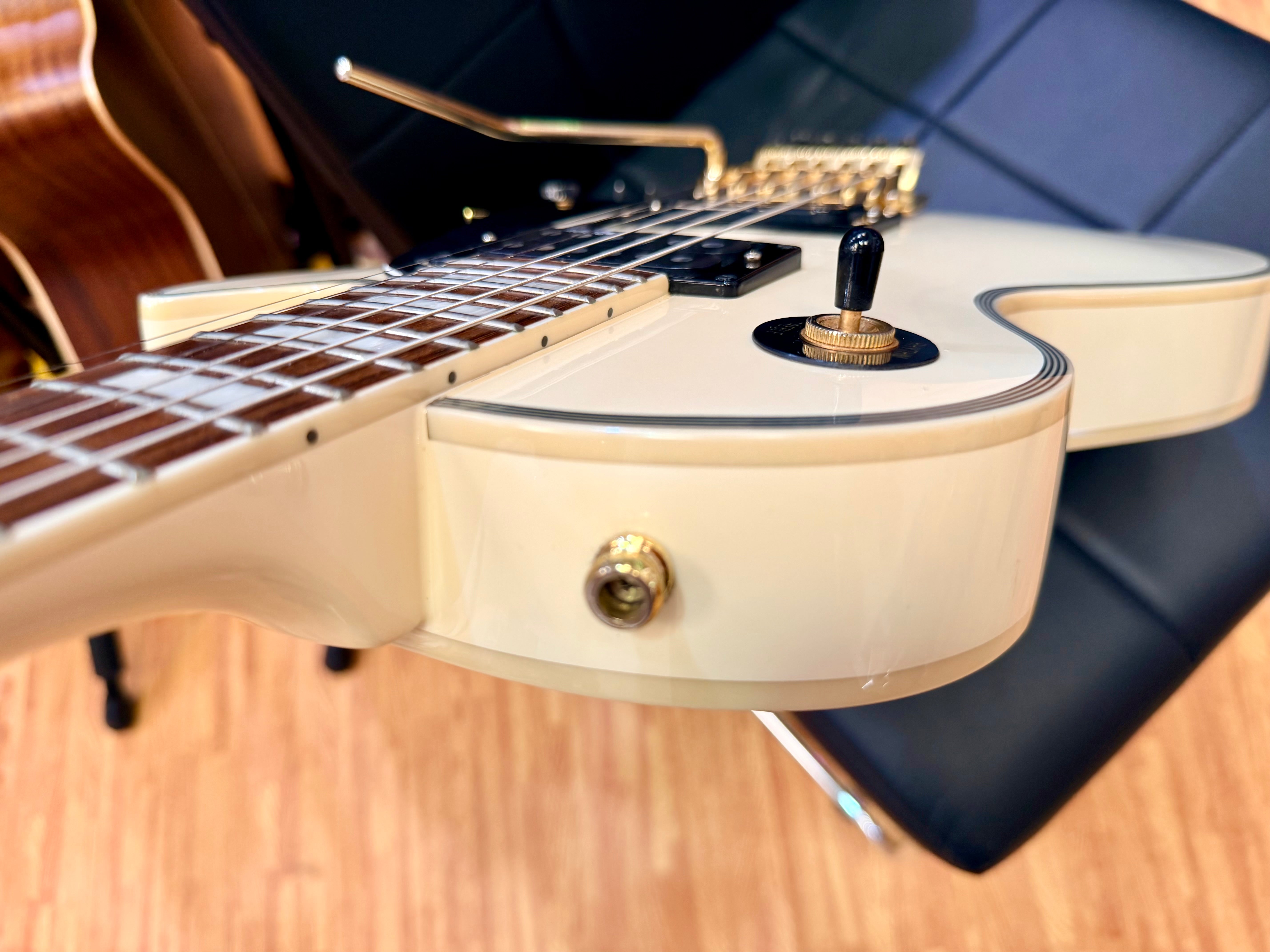 π₯2007π₯ Burny RLC-85S Custom~ Sustainer + Floyd Rose~ Snow White Les Paul!