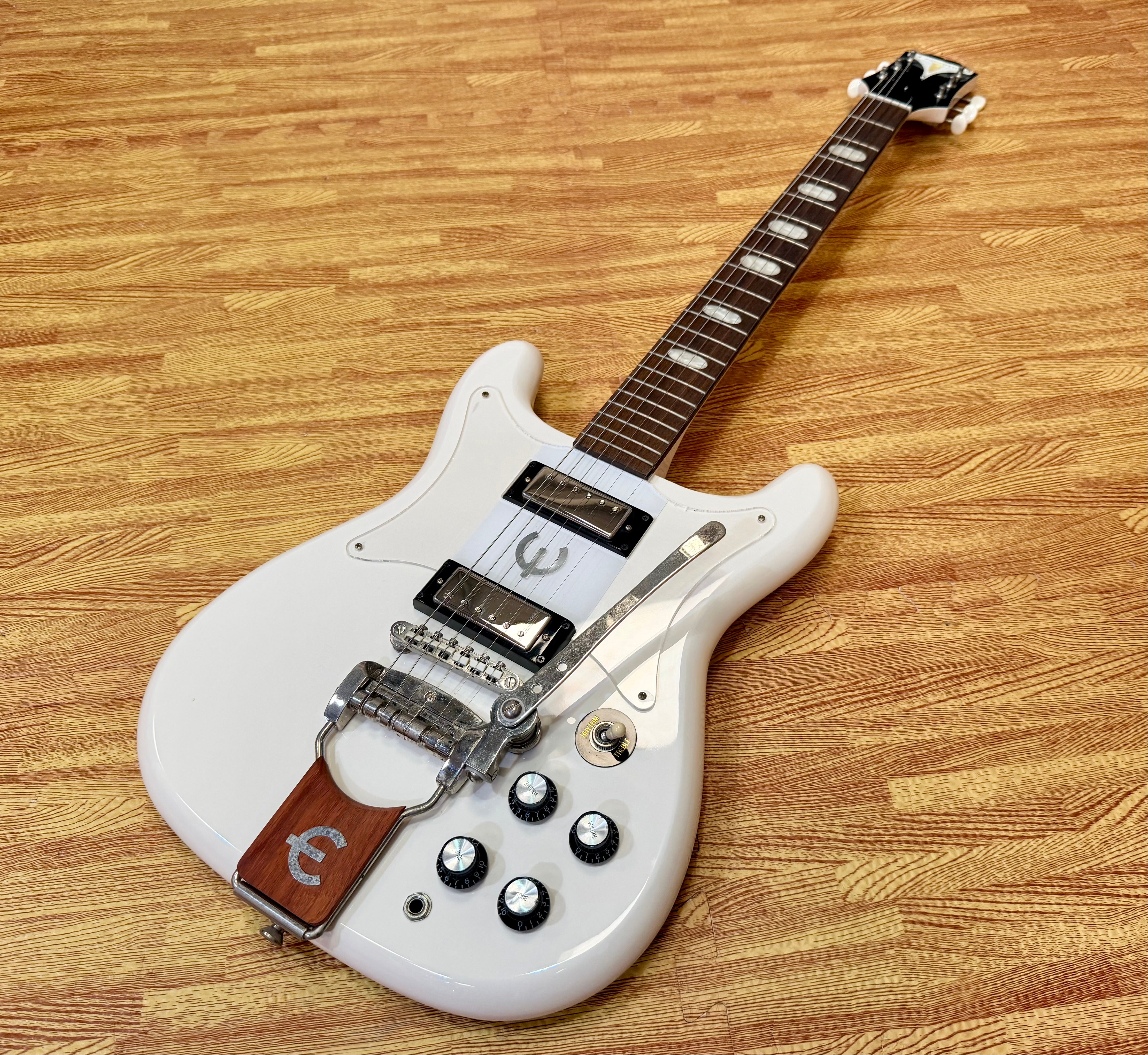✨2024✨ Epiphone Crestwood Custom Tremotone Polaris White~ Mini Humbuckers!